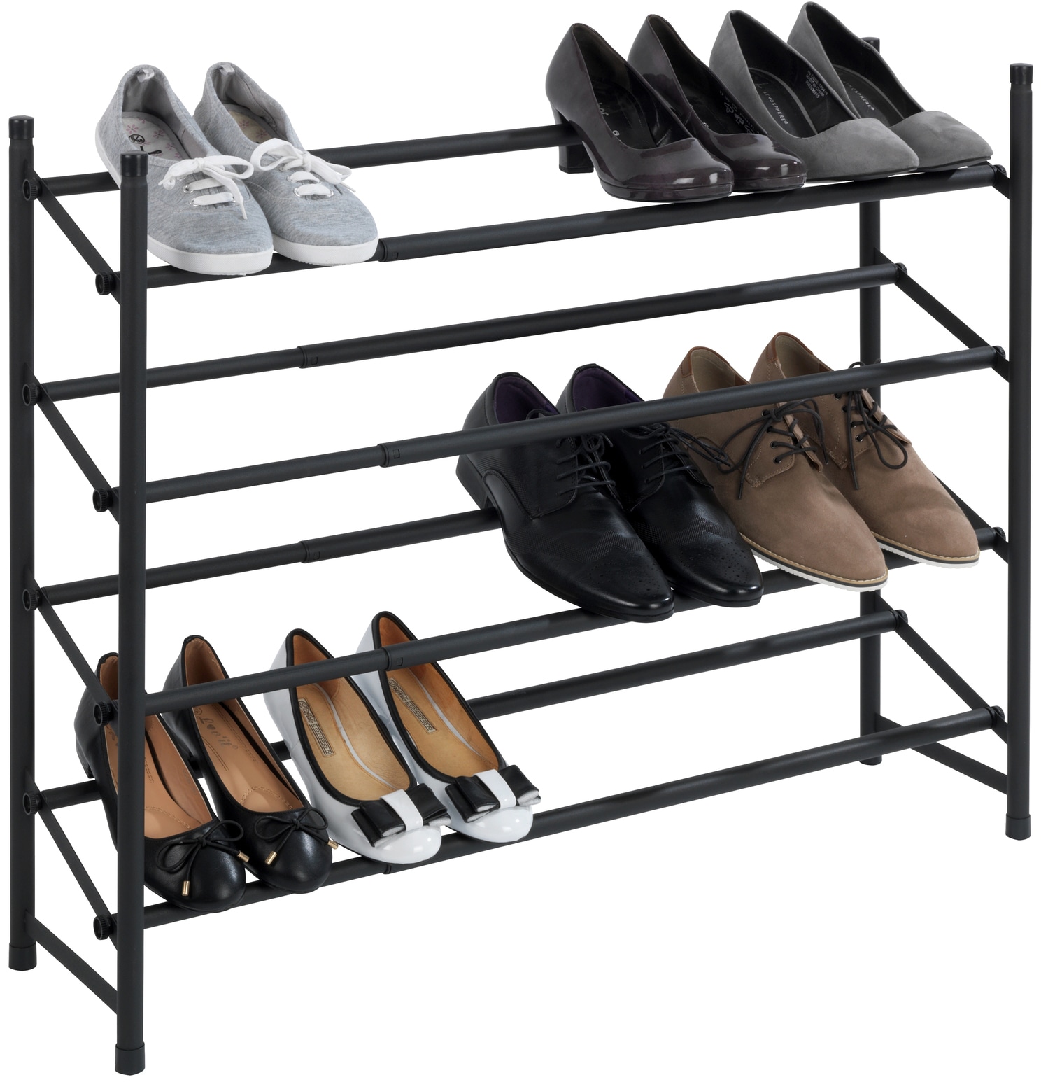 für 62 ausziehbar 115 cm, »Hero«, Schuhregal bis | von BAUR WENKO Paar 24 Schuhe