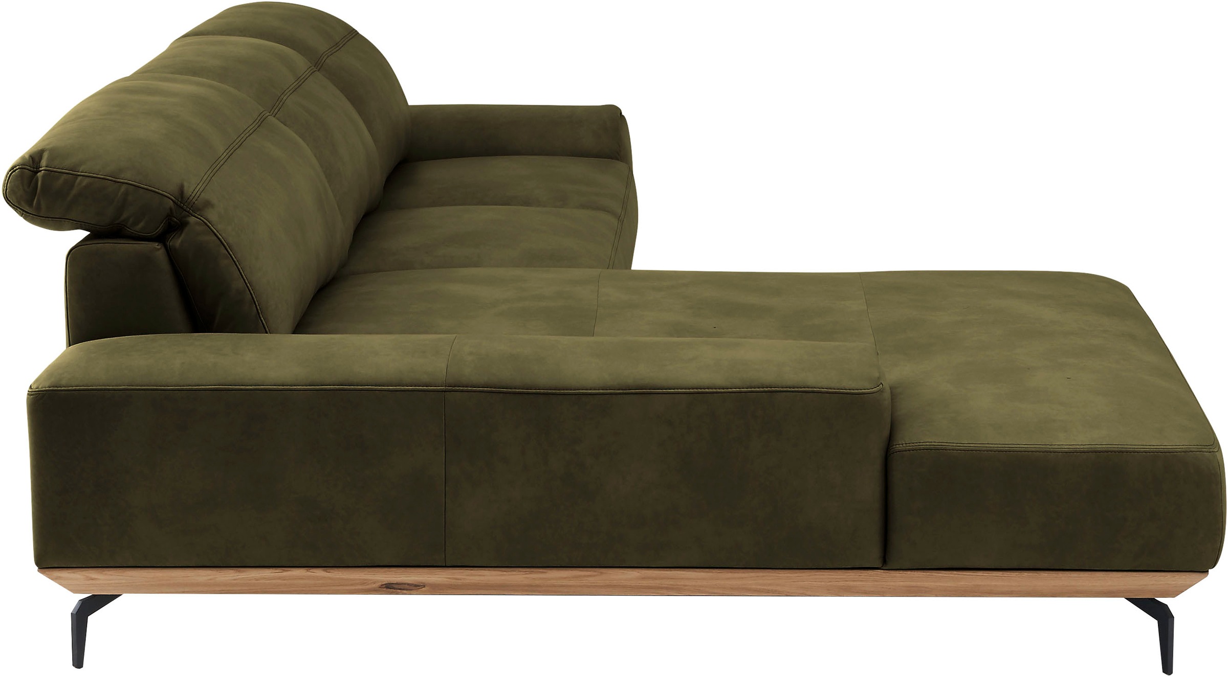 Musterring Wohnlandschaft »MR 2490«, Fuß schwarz, Sitzhöhe 48cm, wahlweise mit Funktionen, Maße 342x207 cm