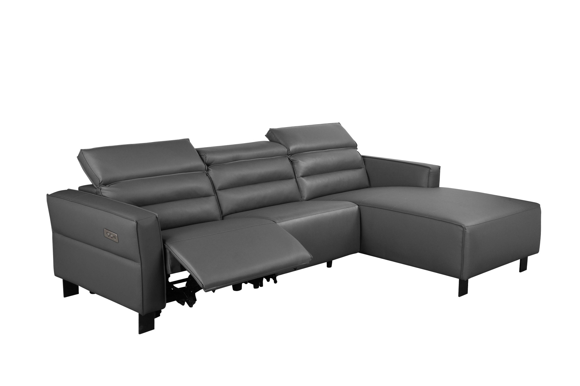 Places of Style Ecksofa »Carpari, L-Form, 263 cm, mit manueller o. elektrischer Relaxfunktion«, und USB/ Kopfteilverstellg