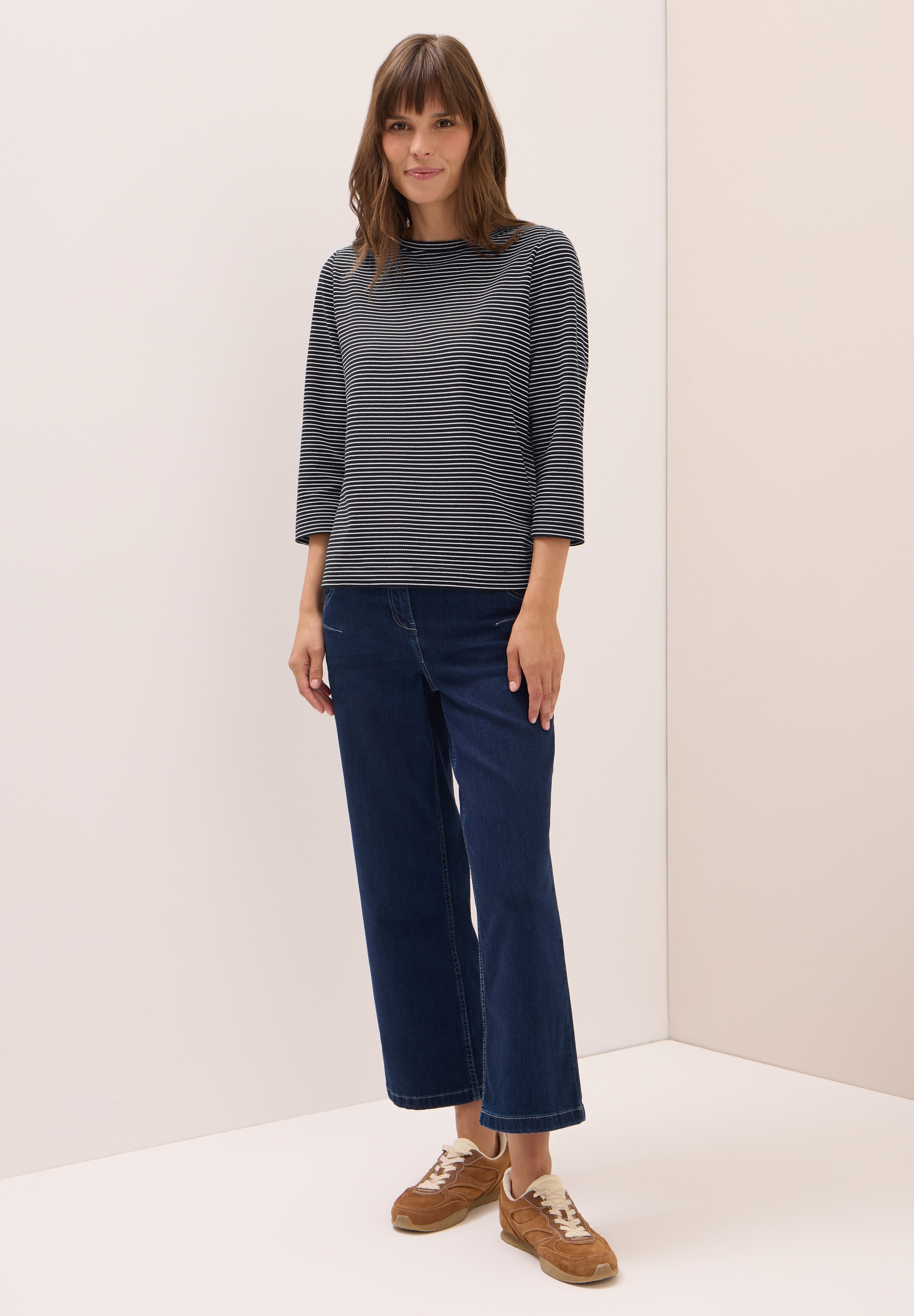 Cecil Langarmshirt, Feel Good Fit