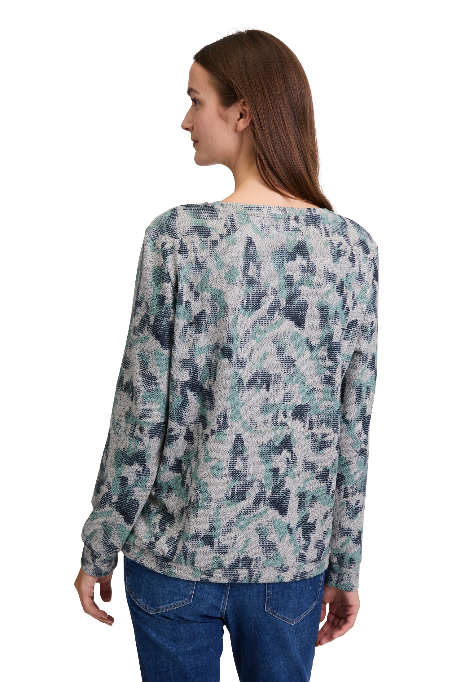 Betty&Co Kurzarmshirt »Betty & Co Damen Casual-Shirt mit Tunnelzug«, (1 tlg.), Druck