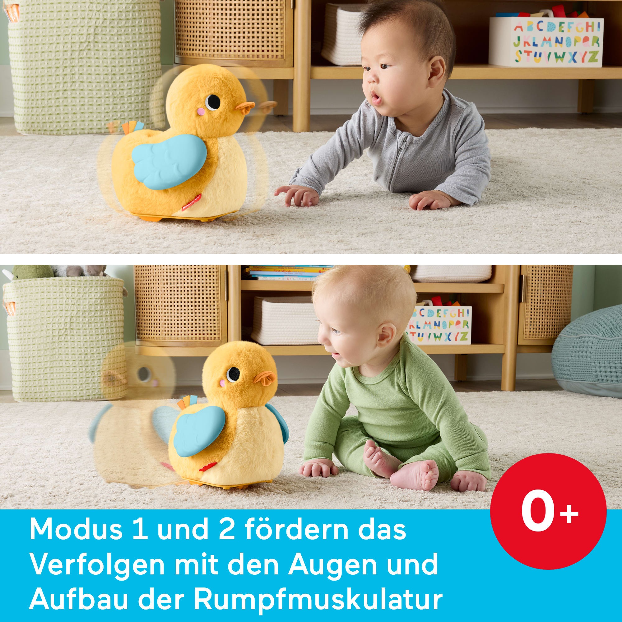 Fisher-Price® Plüschfigur »4-in-1 Knuddel- und Krabbel-Ente«