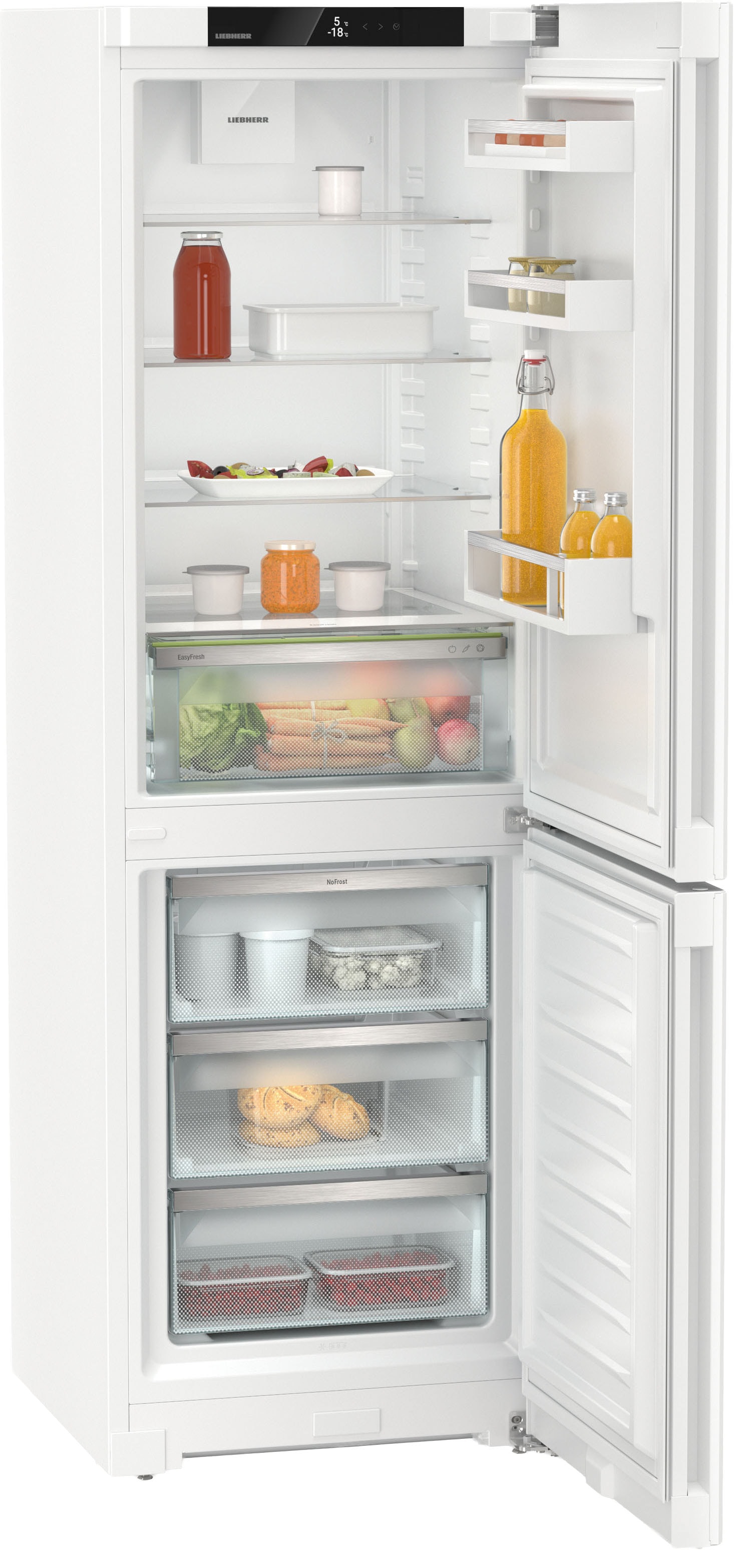 Liebherr Kühl-/Gefrierkombination »KGN 52Vb03_091866651« 185,5 cm hoch 59,7 cm breit 10 Jahre Herstellergarantie inkl.