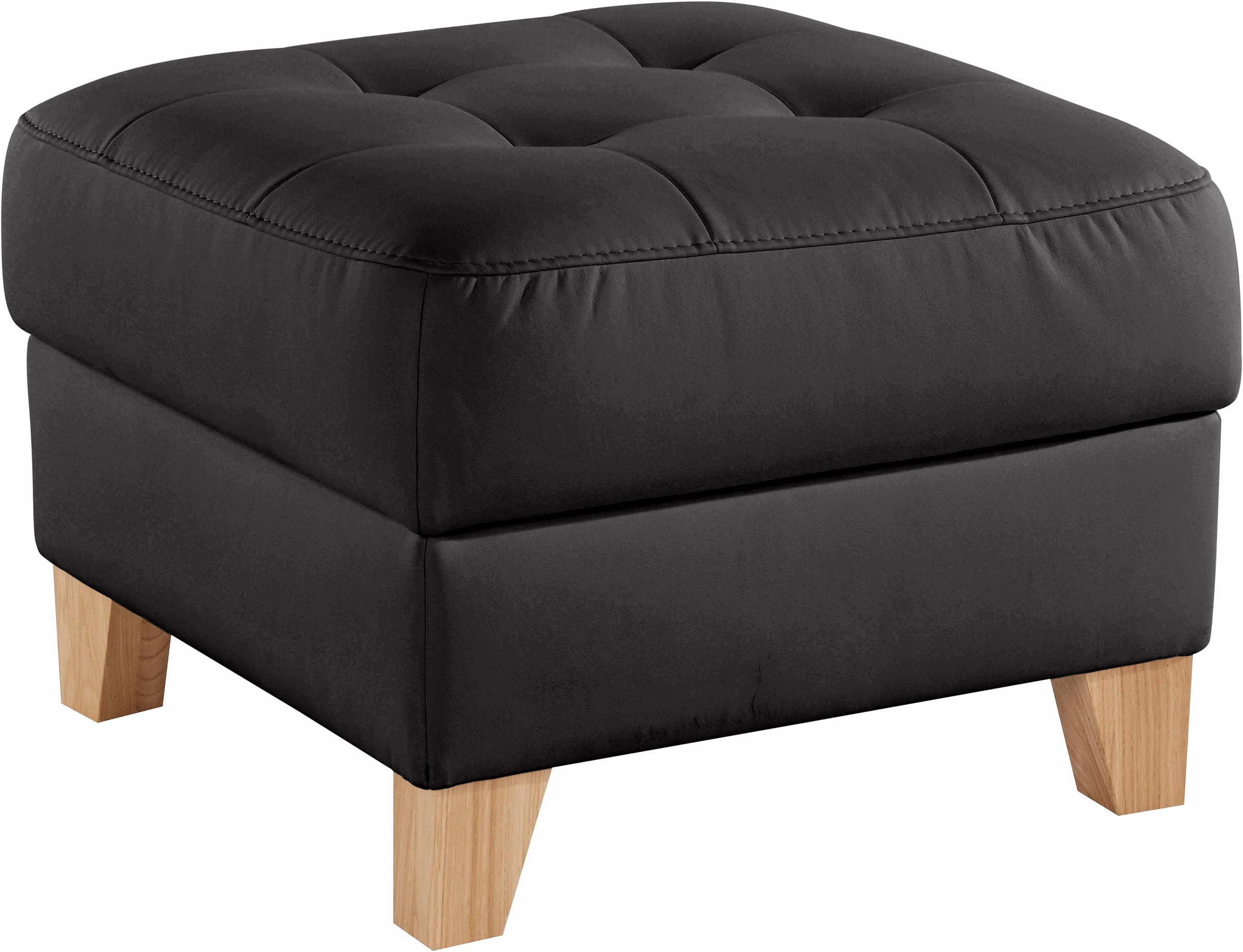 exxpo - sofa fashion Hocker »Elio bequemer Sitzkomfort und aufwendiger Detailverarbeitung«, mit Staufach unter der Sitzfläche