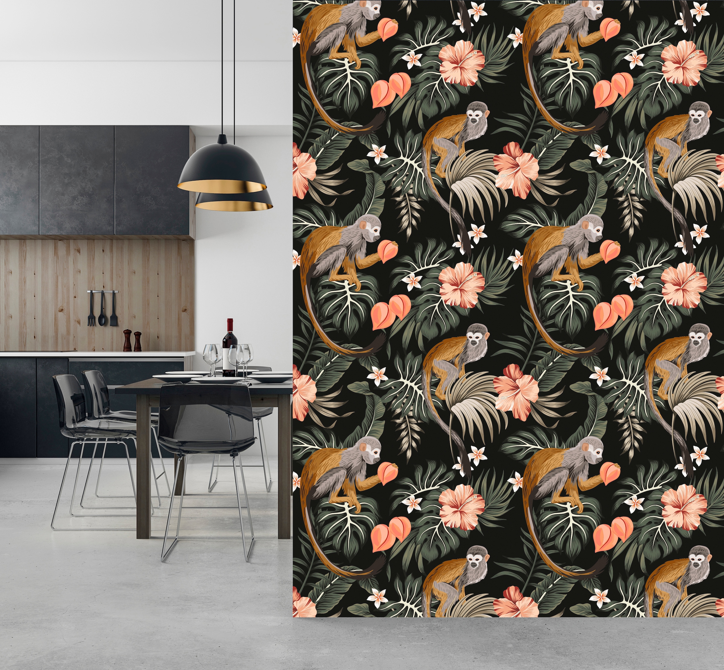 queence Vinyltapete »Edda« Motiv | bedruckt | botanisch | geblümt | gemustert | natürlich glatt 90x250cm, selbstklebend, kinderleichte Anbringung, , Sticker