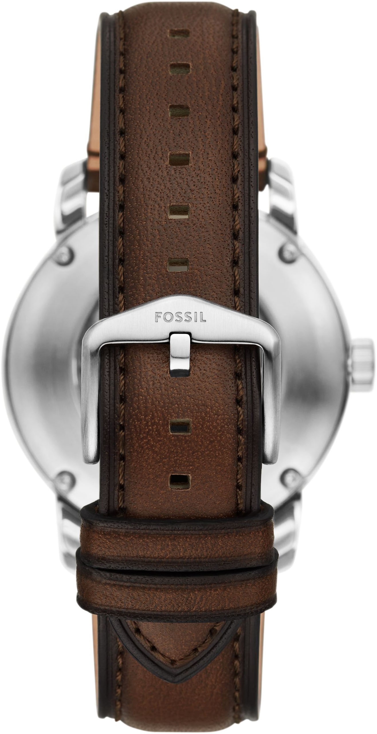 Fossil Automatikuhr »HERITAGE«, Armbanduhr, Herrenuhr, Mechanische Uhr, Lederarmband, analog