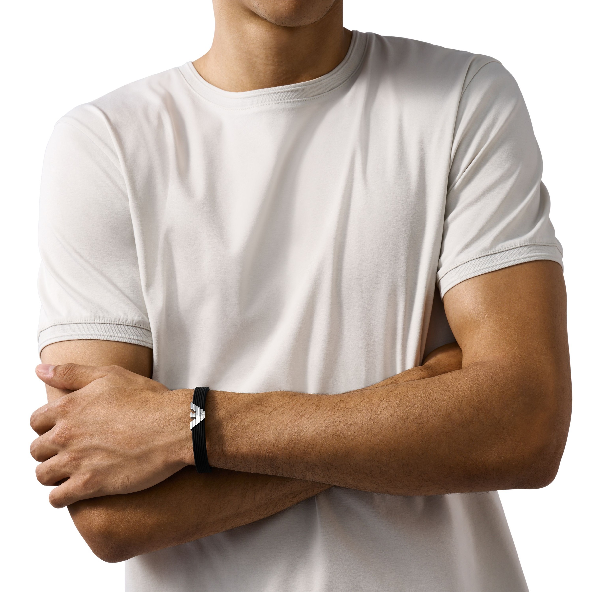 Emporio Armani Armband »Schmuck Geschenk Edelstahl Silikon Armschmuck«