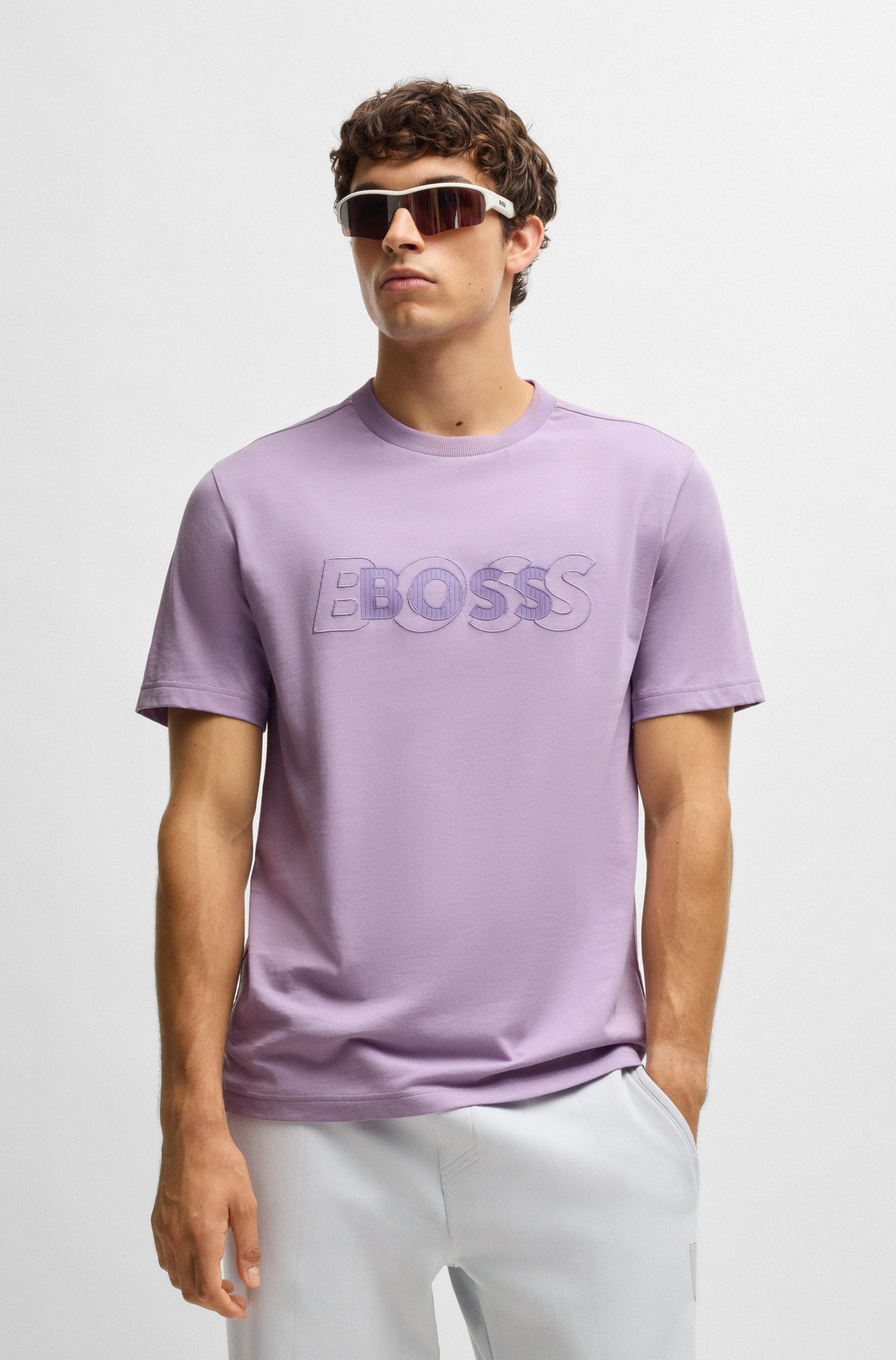 BOSS GREEN T-Shirt "Tee DropNeedle", mit doppeltem BOSS-Logo günstig online kaufen