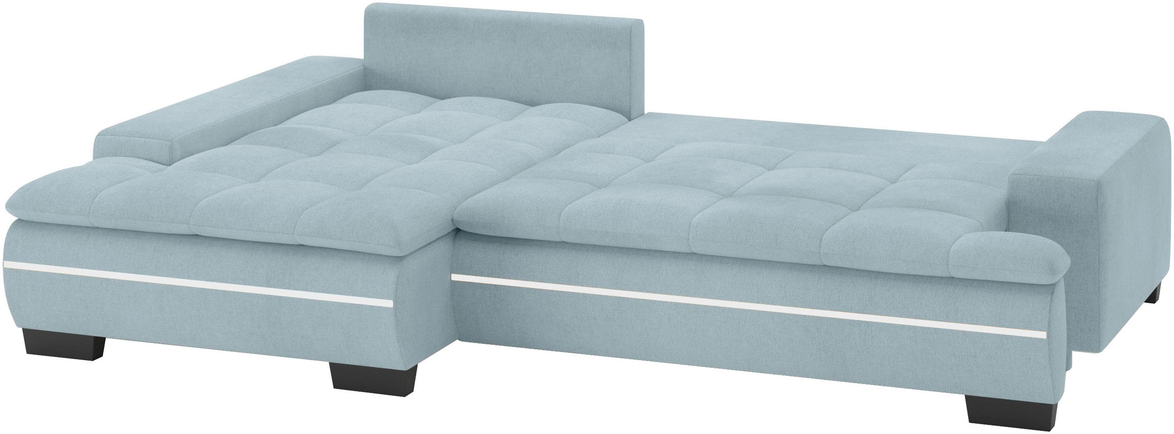 Mr. Couch Ecksofa »Haiti II, L-Form«, RGB-LED Beleuchtung, Kaltschaum, wahlweise mit Bett, Bettkasten