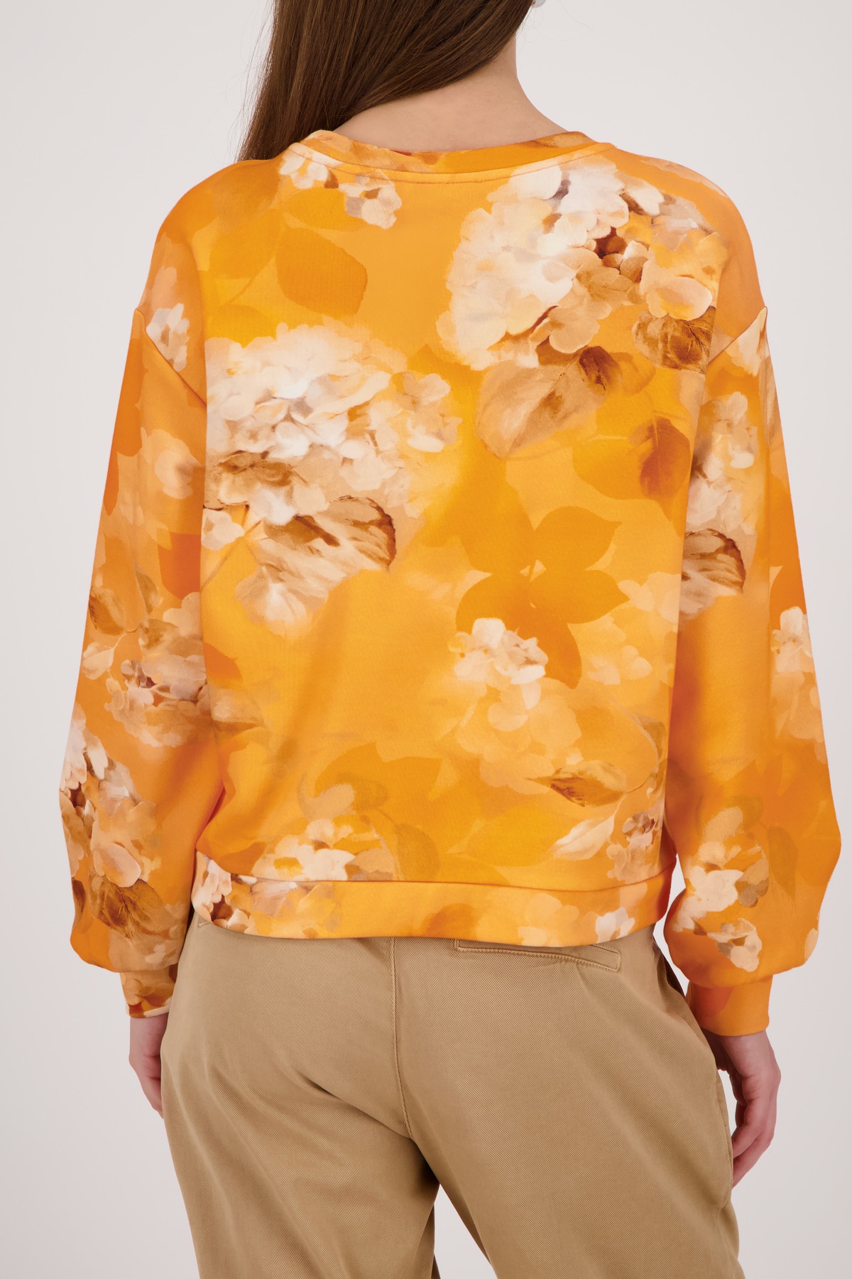 Monari Sweatshirt "Blume allover", Regular fit mit Blumenmuster günstig online kaufen