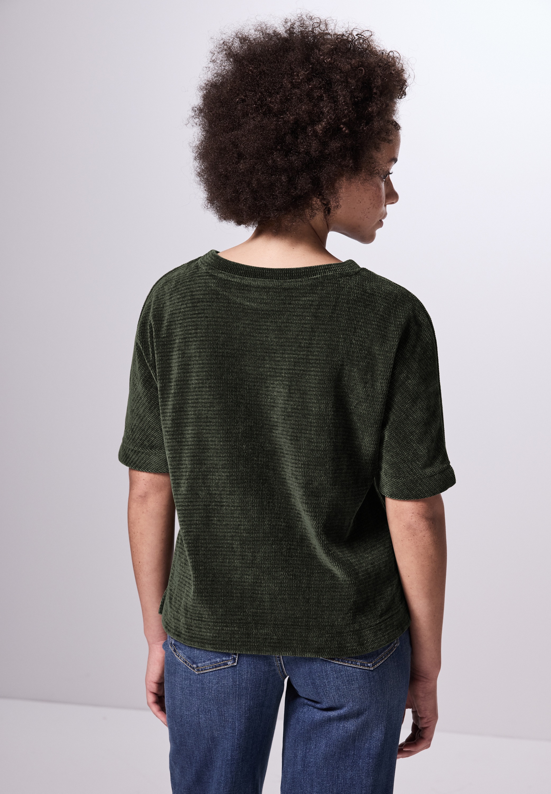 STREET ONE STUDIO T-Shirt, mit Streifen-Struktur
