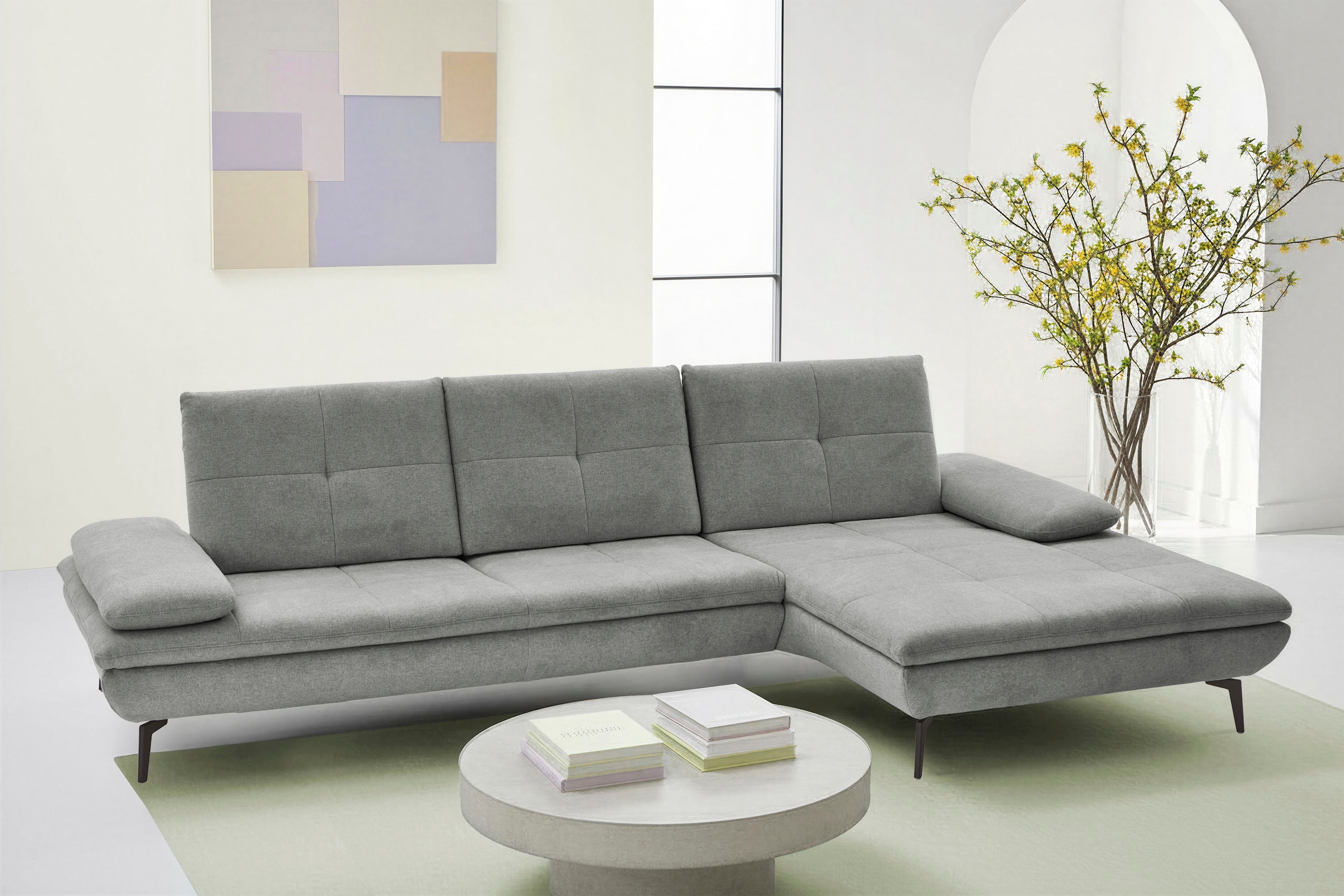 Die PlanBar Ecksofa "MP-IN23002 L-Form" wahlweise mit Armteil- und Sitztief günstig online kaufen