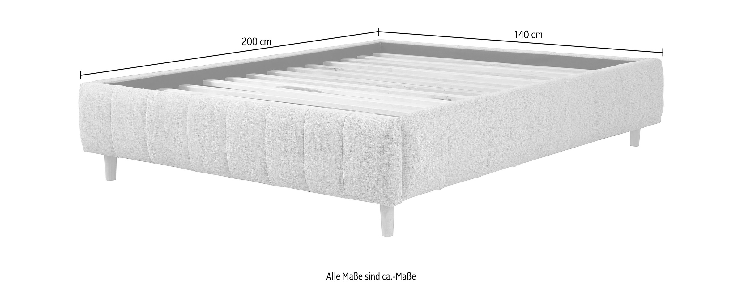 Home affaire Polsterbett "Tarje" in 5 Breiten, auch in Überlänge 220 cm, in günstig online kaufen