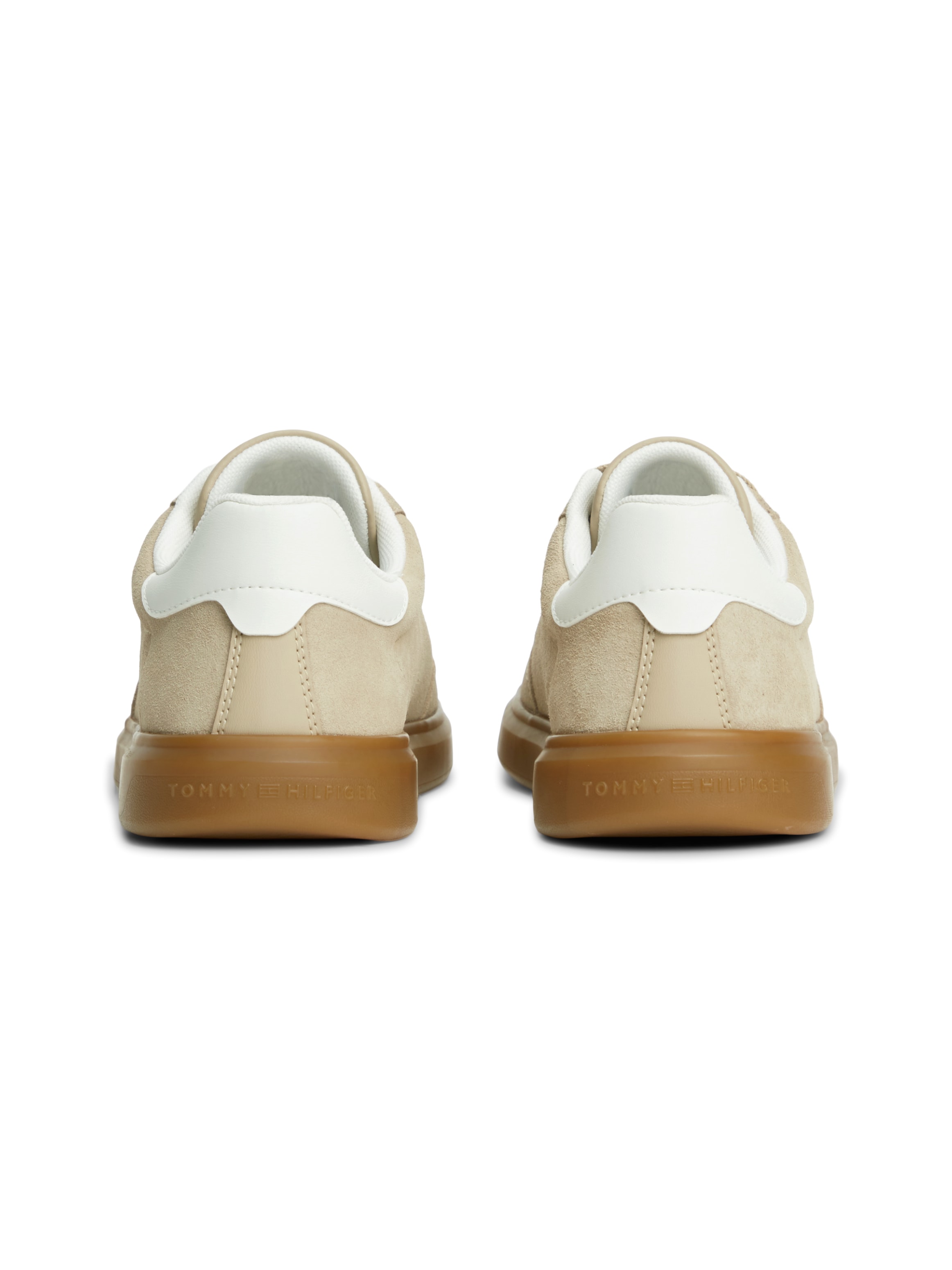 Tommy Hilfiger Plateausneaker »TH ICON COURT LIGHT SUEDE«  Freizeitschuh, Halbschuh, Schnürer mit Kontrastbesatz
