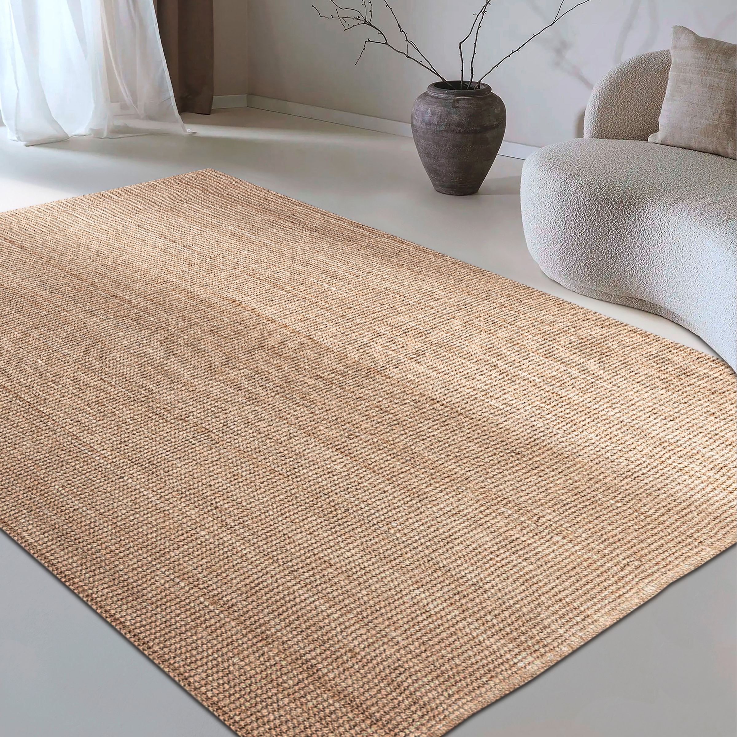 my home Teppich »Avot Juteteppich«, rechteckig, 10 mm Höhe, 100% Jutefaser, Läufer, Esszimmer, Wohnzimmer, Skandi