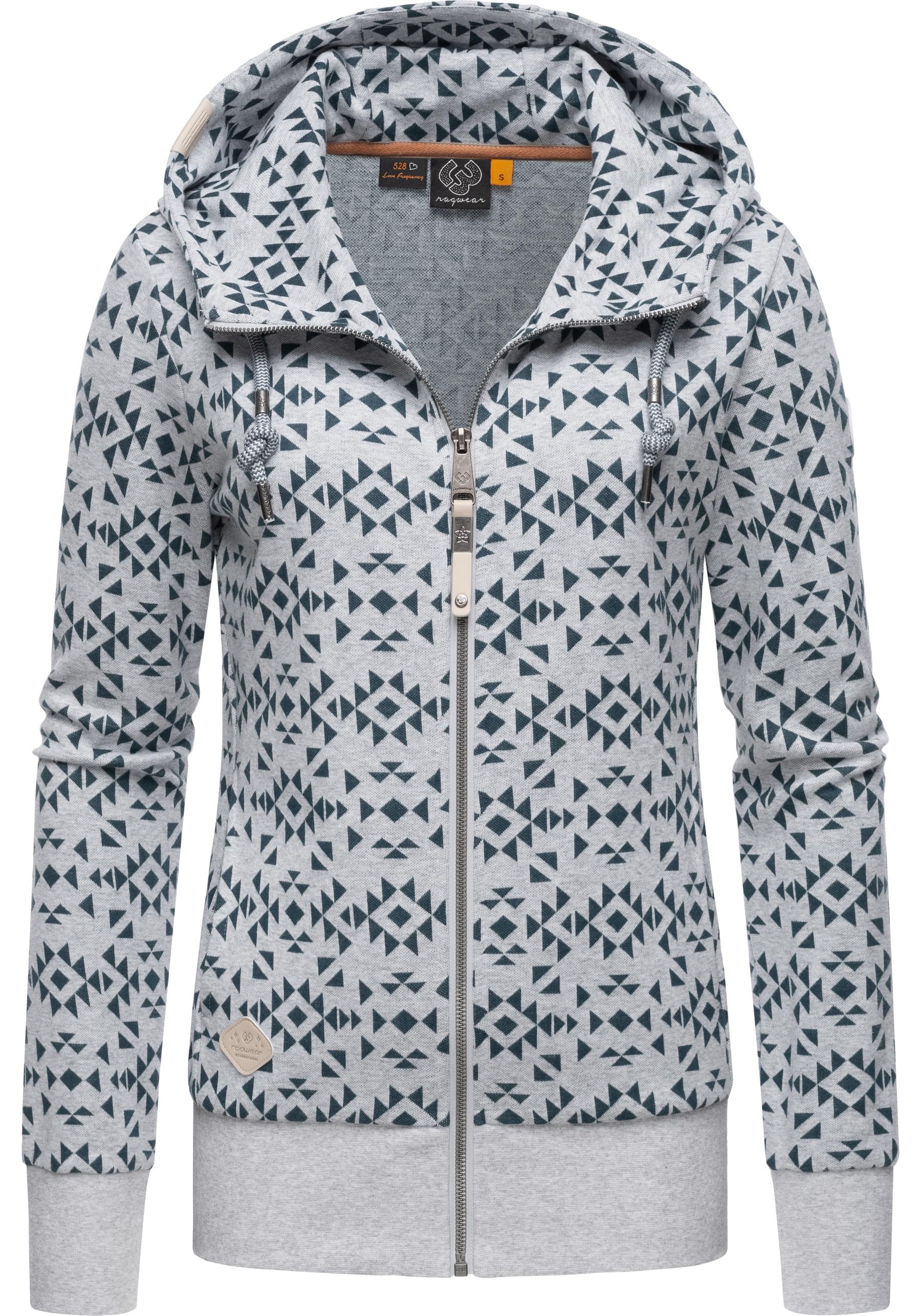 Ragwear Sweatjacke "Cinda Zip" Cooler Damen Zip-Hoodie mit Kapuze und Print