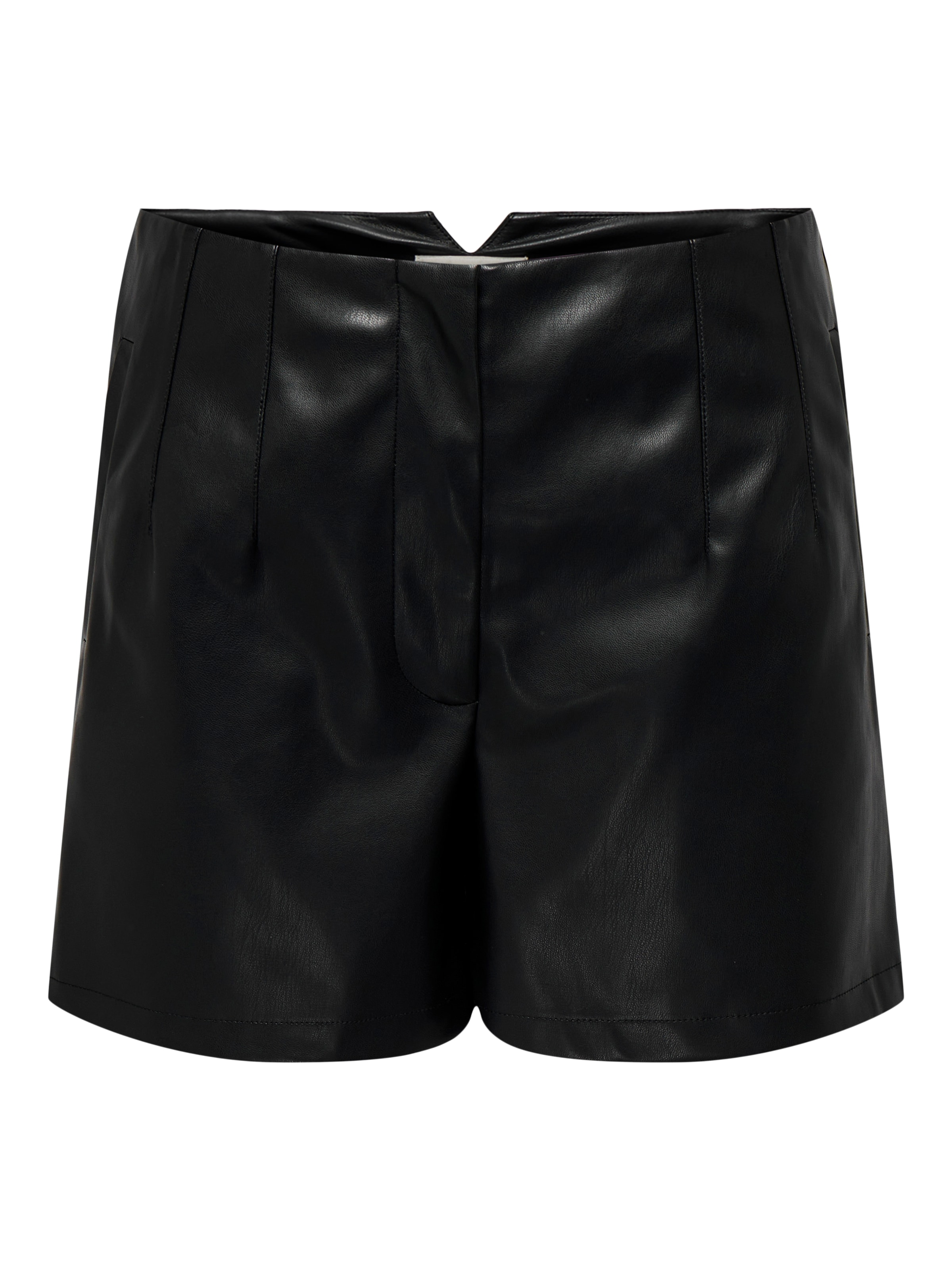 ONLY Shorts »ONLRAVEN-HERO HW FAUX LEATH SHORTS PNT«  Lederimitat, regular fit