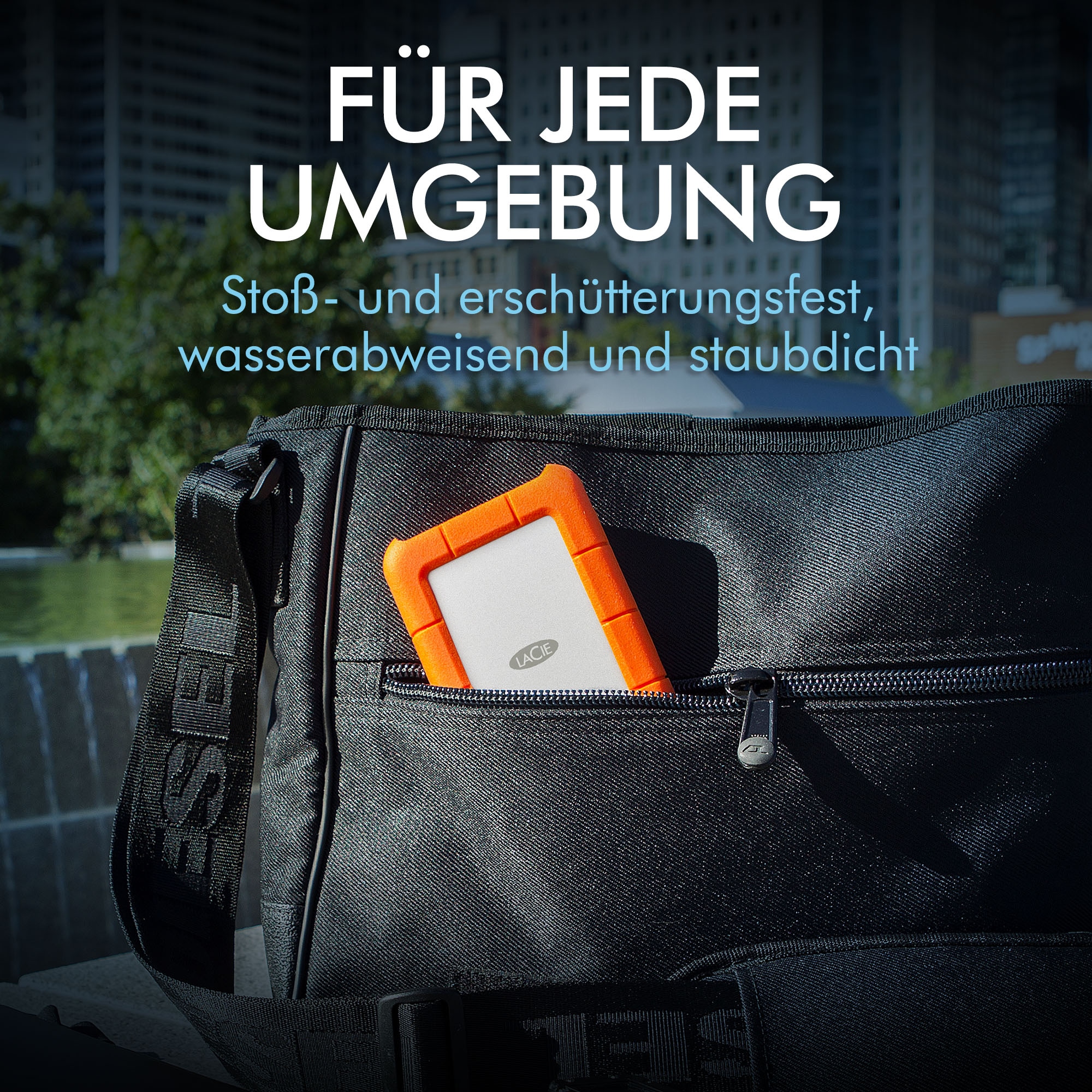 LaCie externe HDD-Festplatte »Rugged SECURE«, Anschluss USB-C-USB 3.0-USB-C