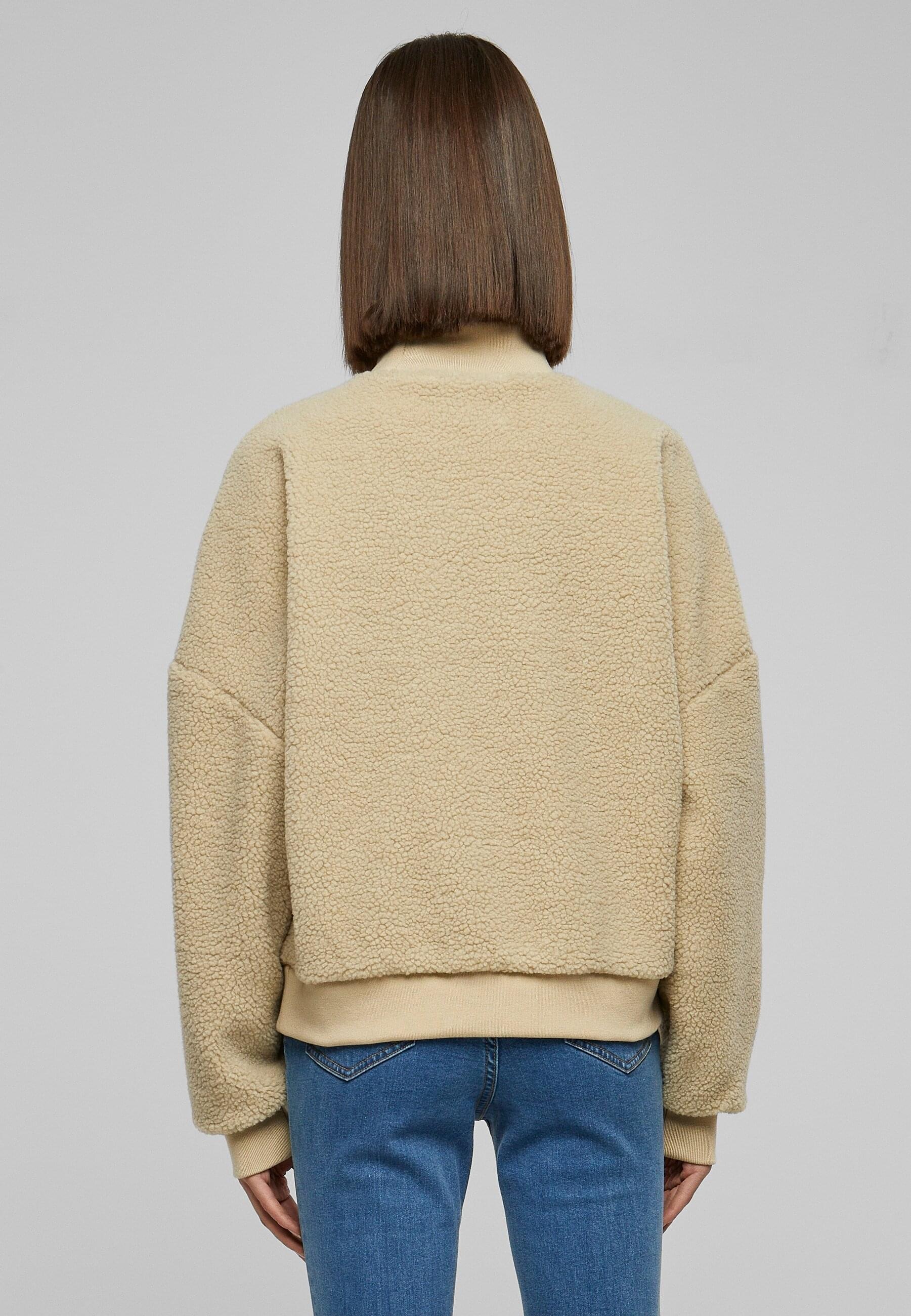 URBAN CLASSICS Sweater »Urban Classics Damen Ladies Sherpa Crewneck«