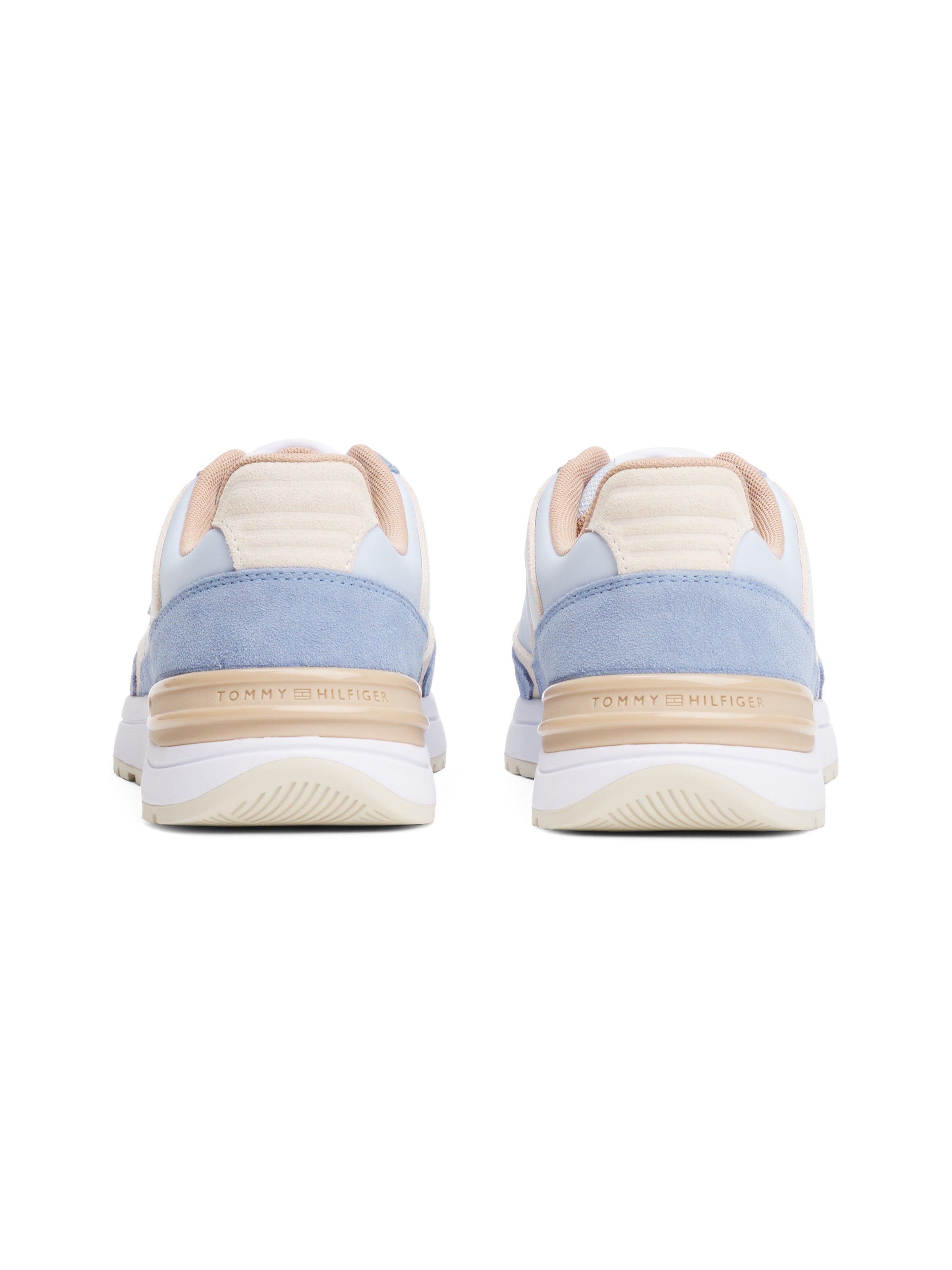 Tommy Hilfiger Keilsneaker »CASUAL FASHION RUNNER MIX«, Plateau, Freizeitschuh, Halbschuh, Schnürer mit TH-Logoapplikation