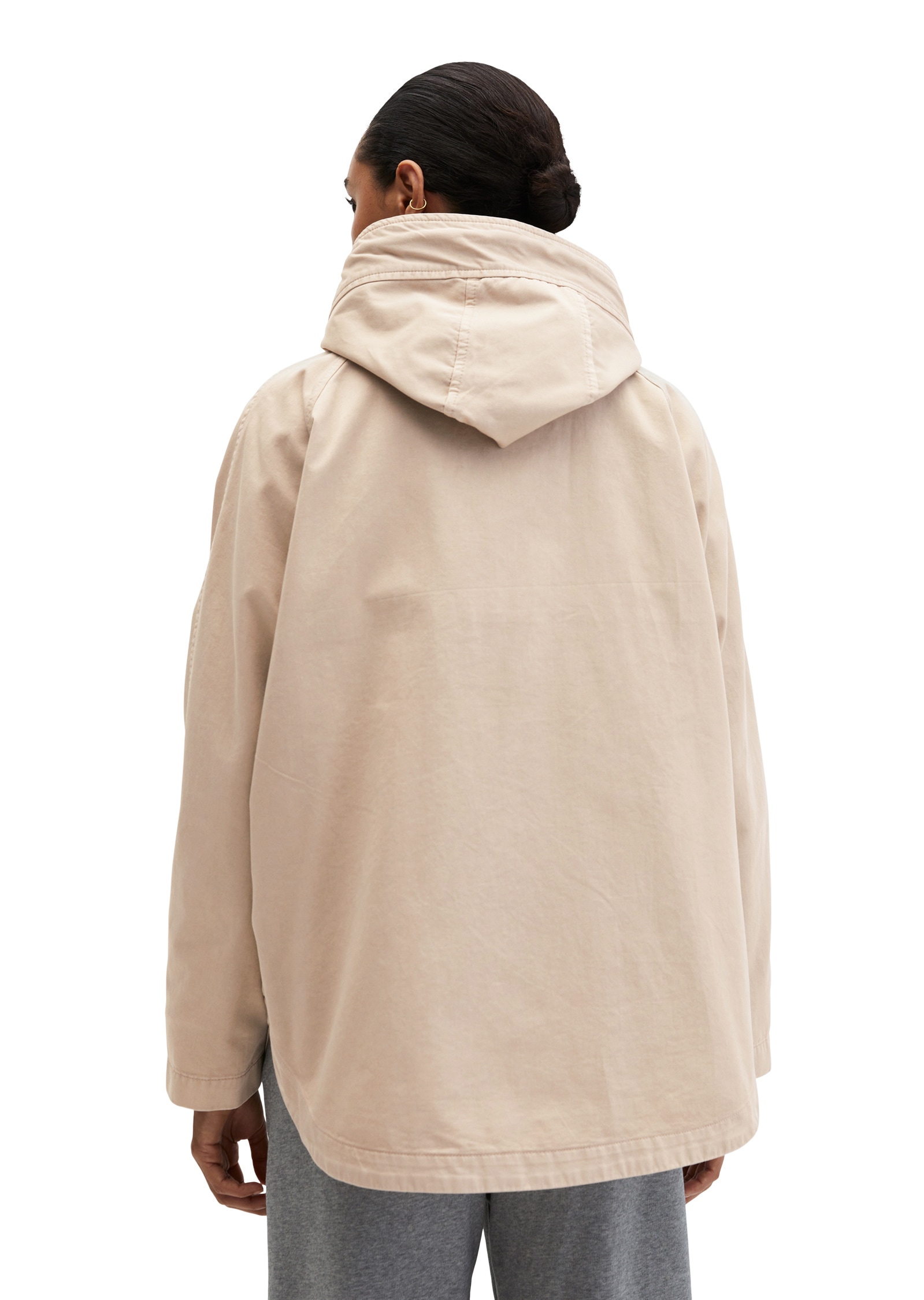 Marc O'Polo Outdoorjacke »aus Organic Cotton-Twill« mit Kapuze