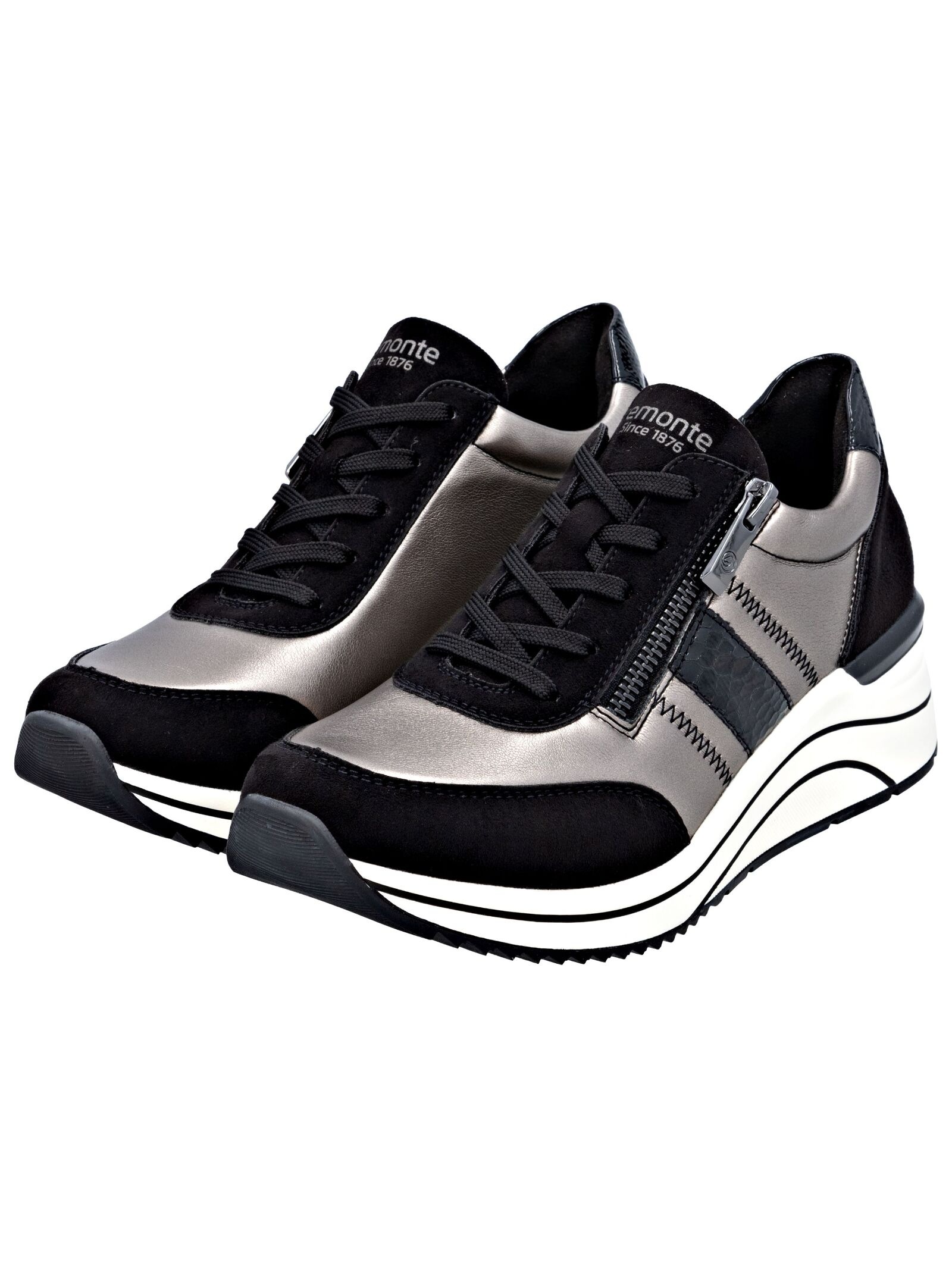 Remonte Sneaker Faux Leather Black/Silver 39 3