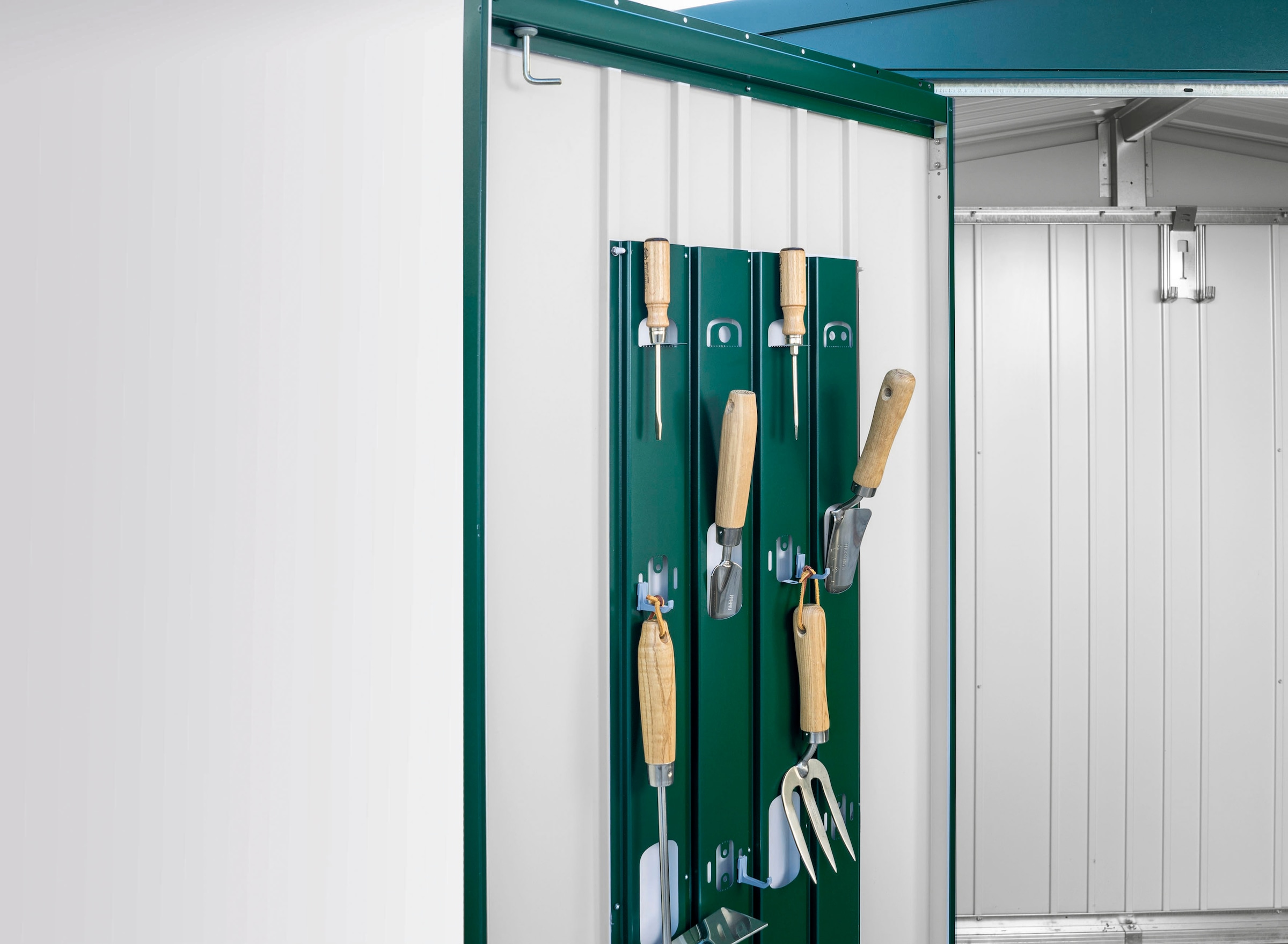 Biohort Gerätehaus »Europa Gr. 7, verschiedene Farben«, Qualitäts-Geräteschuppen aus Metall