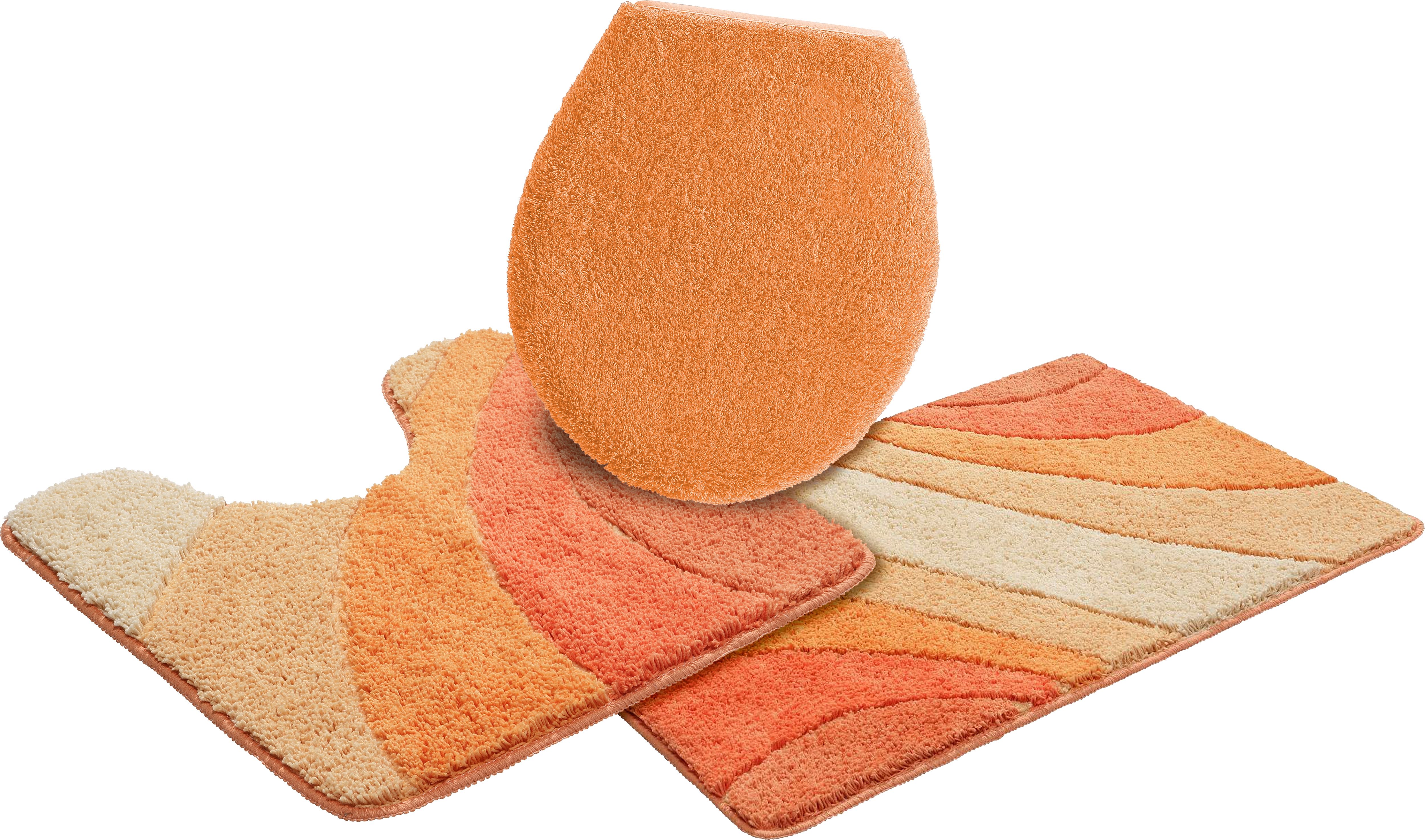OTTO home Badematte "Josie, Badvorleger, Badezimmer Teppich" Höhe 20 mm rutschhemmend beschichtet fußbodenheizungsgeeignet schnell trocknend strapazierfähig Badteppich, Badematten, rechteckig, rund & als 3-tlg. Set erhältlich