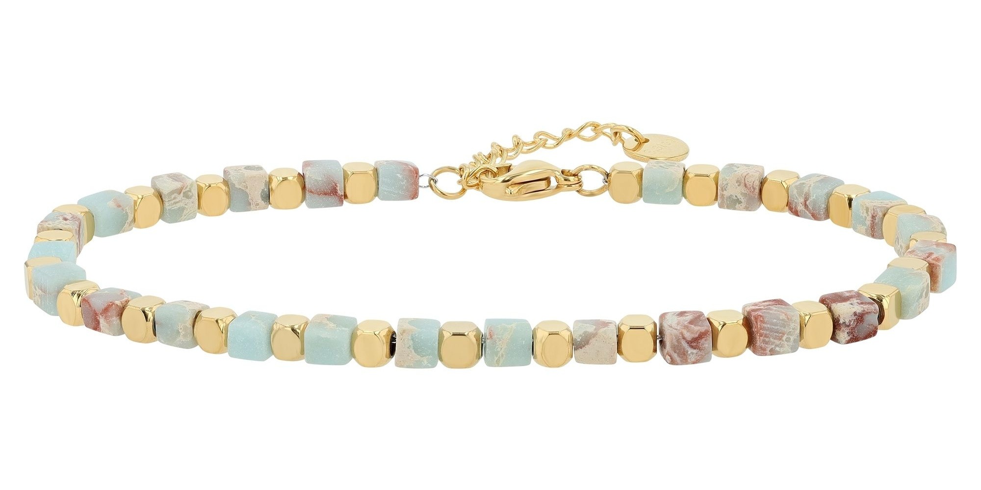 Adelia´s Armband »Armband aus Edelstahl mit Aventurin 18,5+3 cm« Ein stilvolles Geschenk für besondere Momente