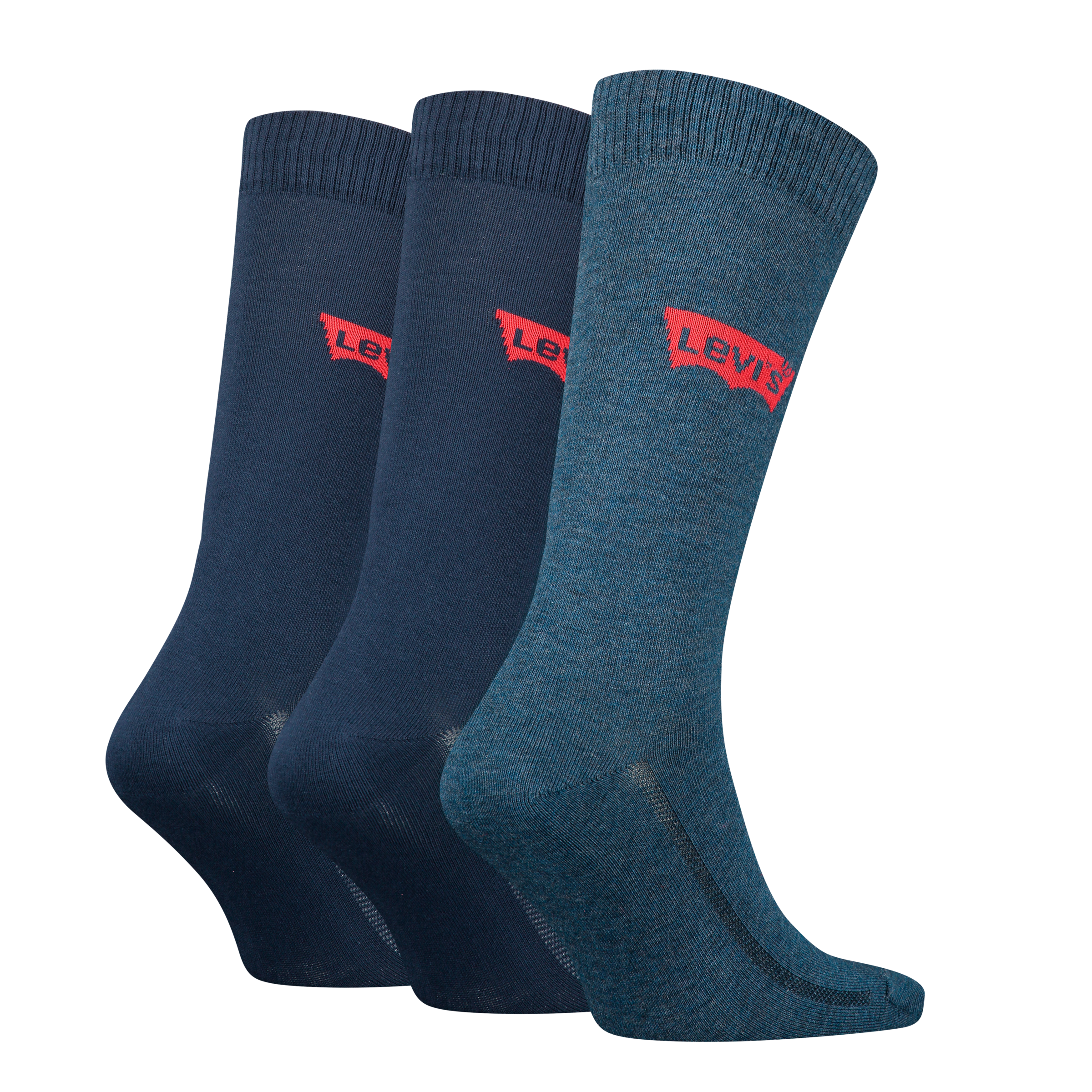 Levi's® Socken »LEVIS REGULAR CUT BW LOGO RECYCL CO 3P«, (Packung, 3 Paar, 2er Pack), mit breitem Logobund