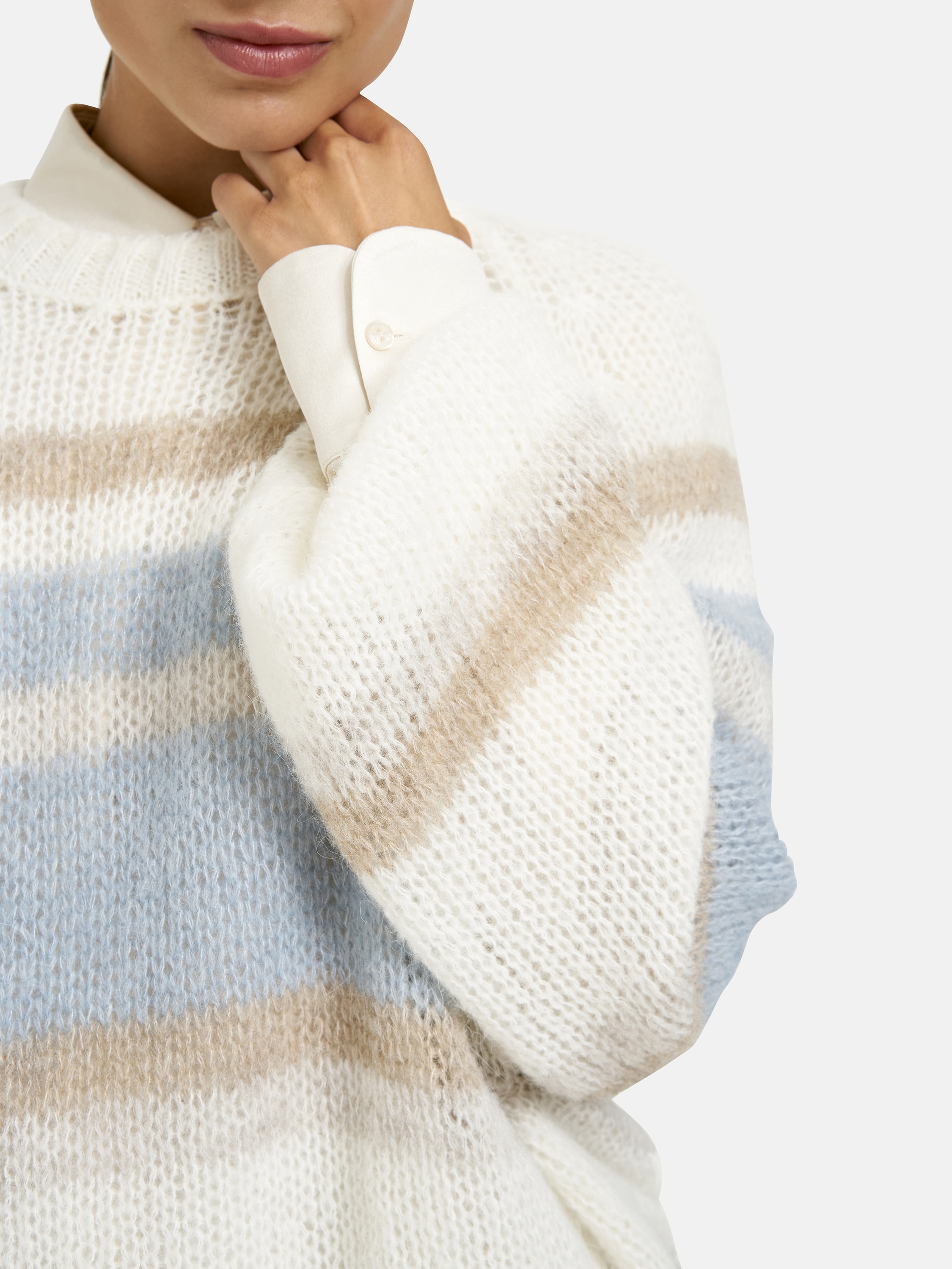 Milano Italy Rundhalspullover aus Feinstrick