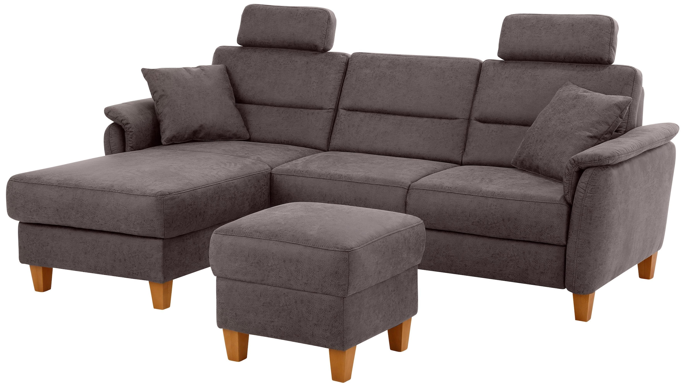 Home affaire Ecksofa »Palmera L-Form«, Federkern, wahlweise mit Bettfunktion und mit/ohne Bettkasten