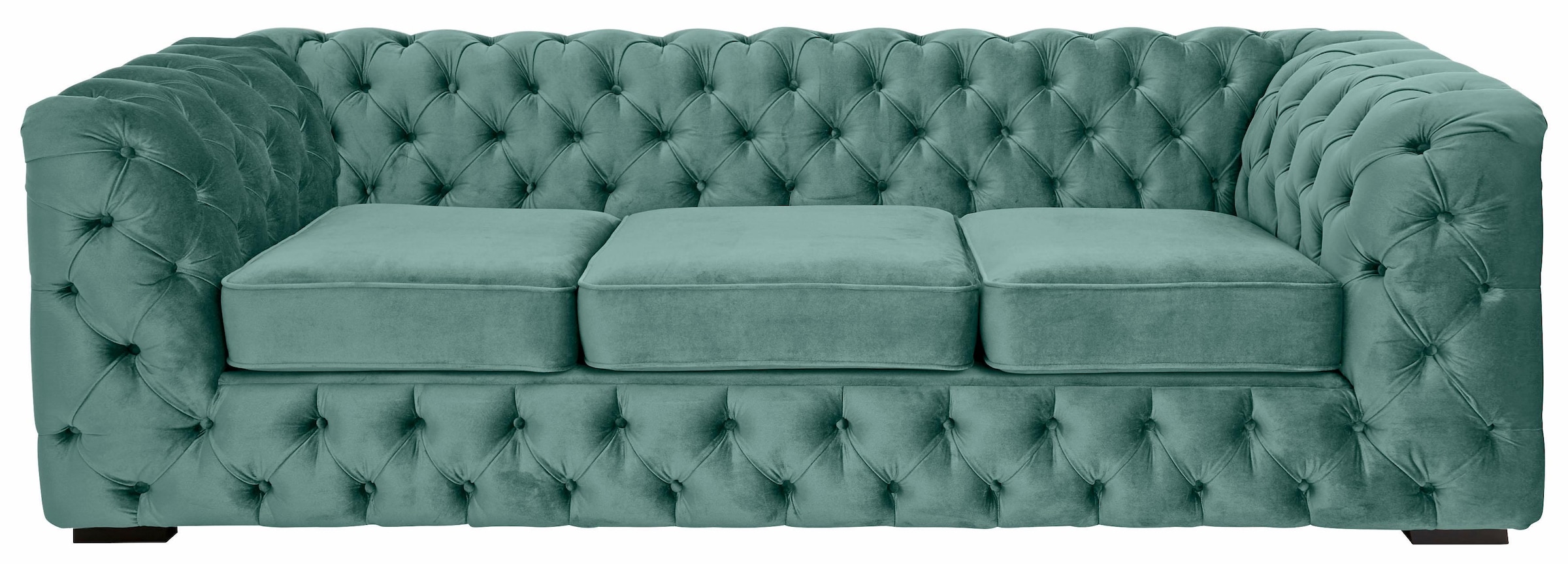 Guido Maria Kretschmer Home&Living Chesterfield-Sofa "Kalina", klassische Chesterfield-Knopfheftung, sehr hochwertige Ve