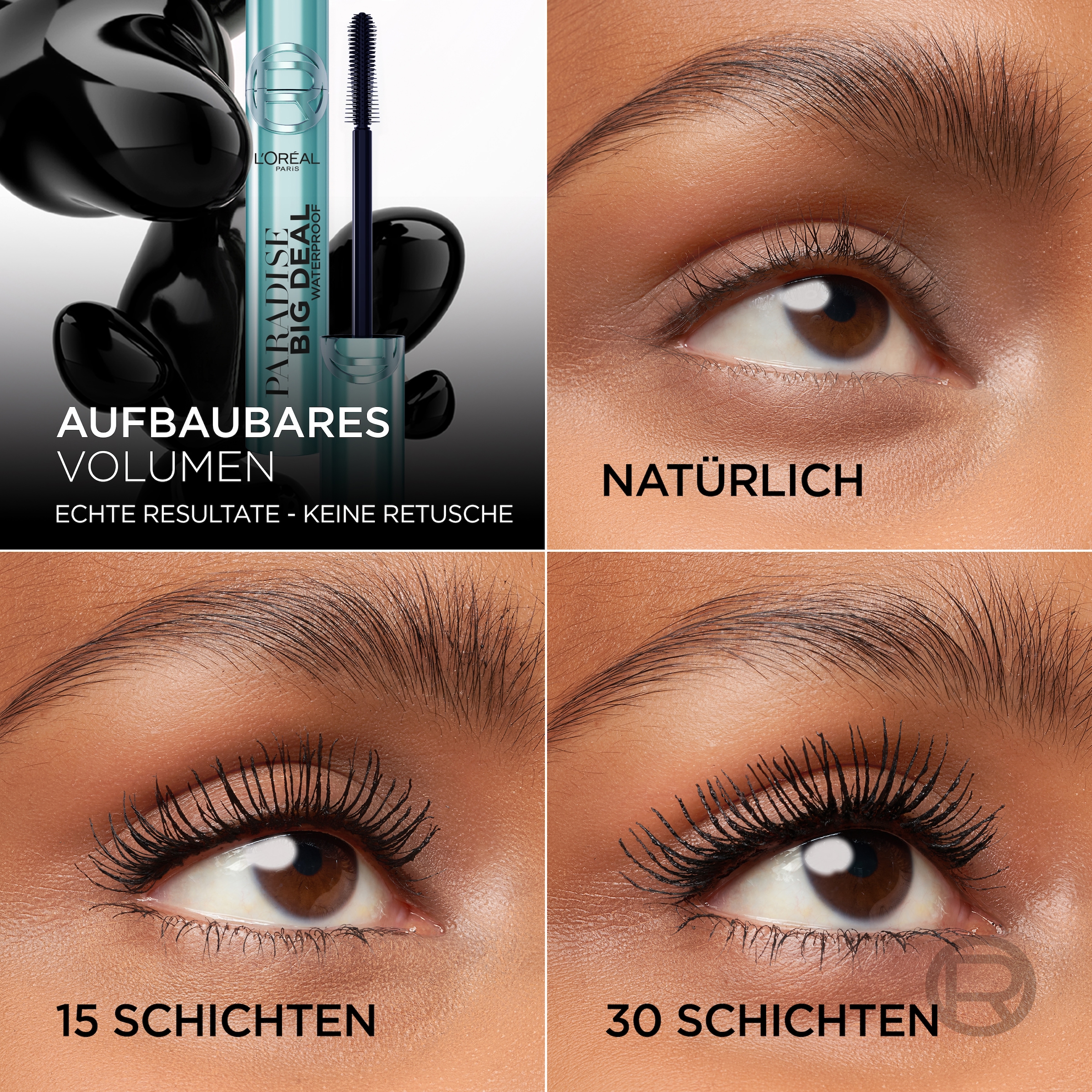 L'ORÉAL PARIS Mascara »PARADISE BIG DEAL MASCARA« mit innovativer Bürstentechnologie