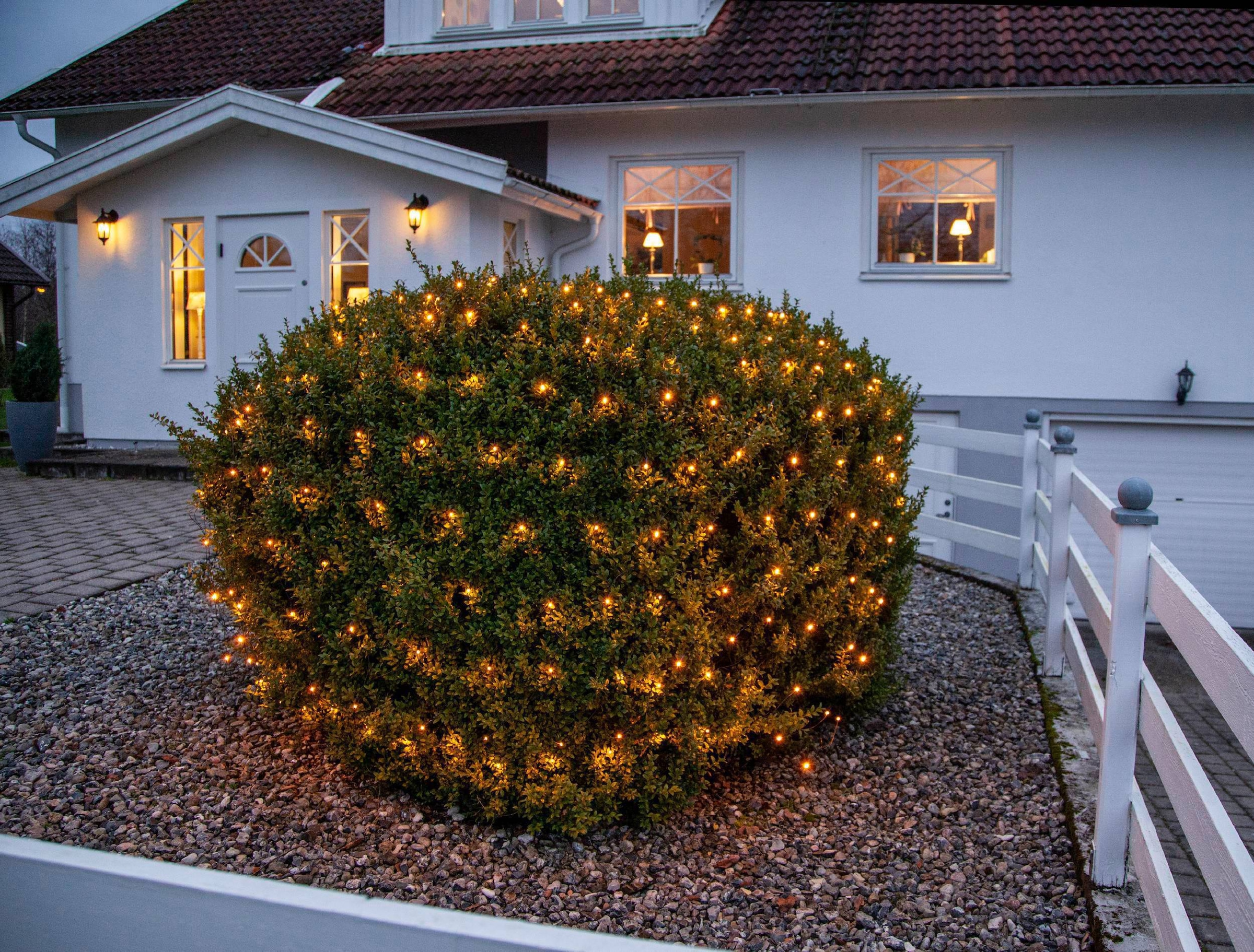 EGLO LED-Lichterkette »GOLDEN WARM WHITE - Weihnachtsdeko - Beleuchtung - Winterdeko«, 160 St.-flammig, Lichternetz für innen und außen, extra-warmweiß, mit Kabel, 2x2 m