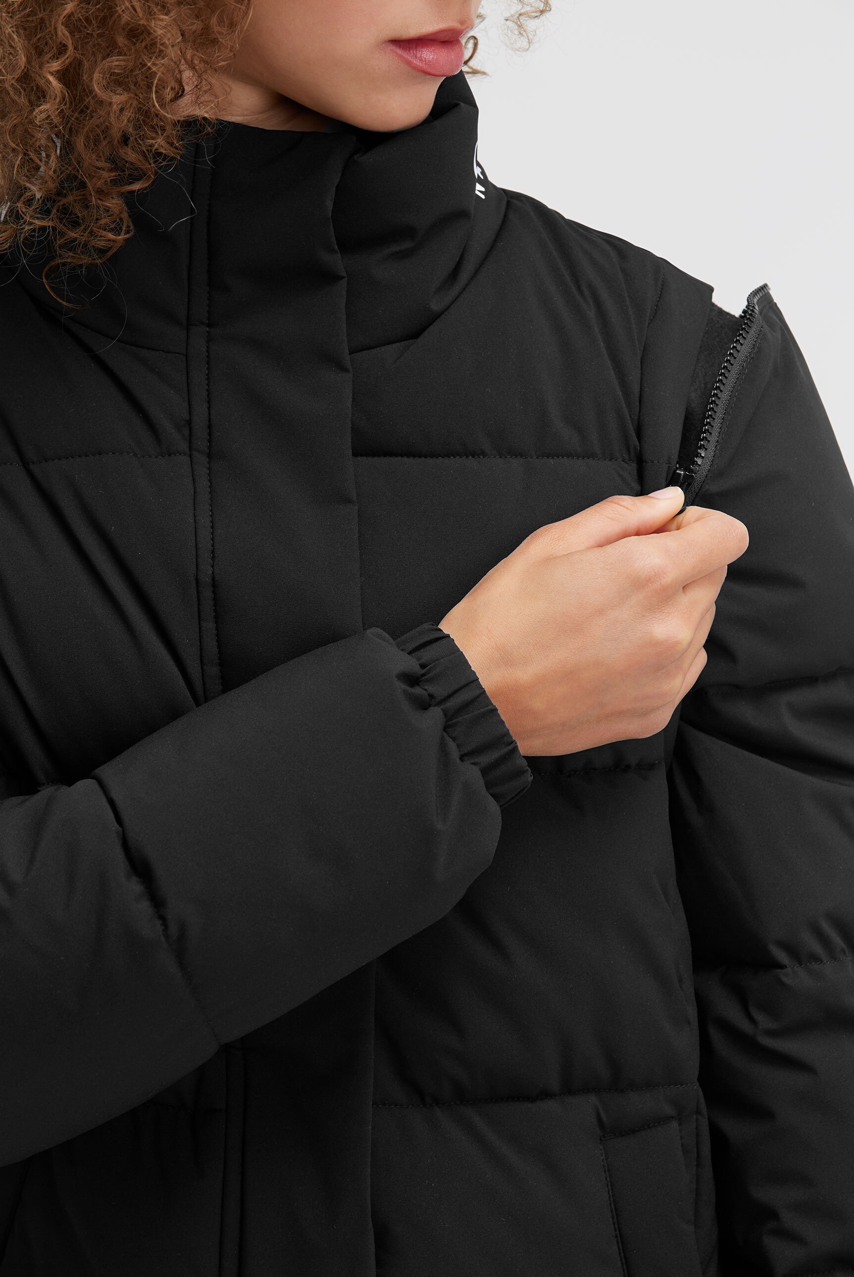 SOCCX Winterjacke ohne Kapuze mit abnehmbaren Ärmeln