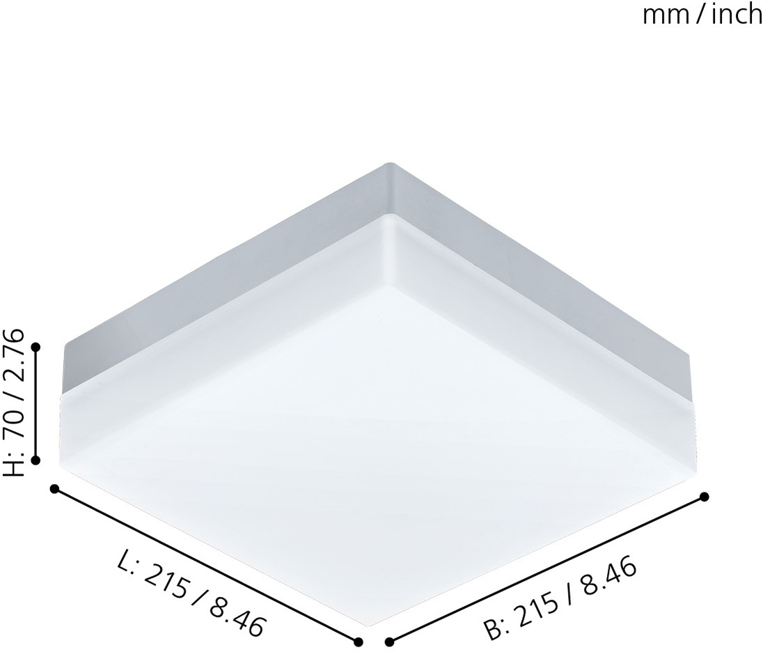 EGLO LED Außen-Deckenleuchte "SONELLA" LED-Board Warmweiß LED tauschbar günstig online kaufen