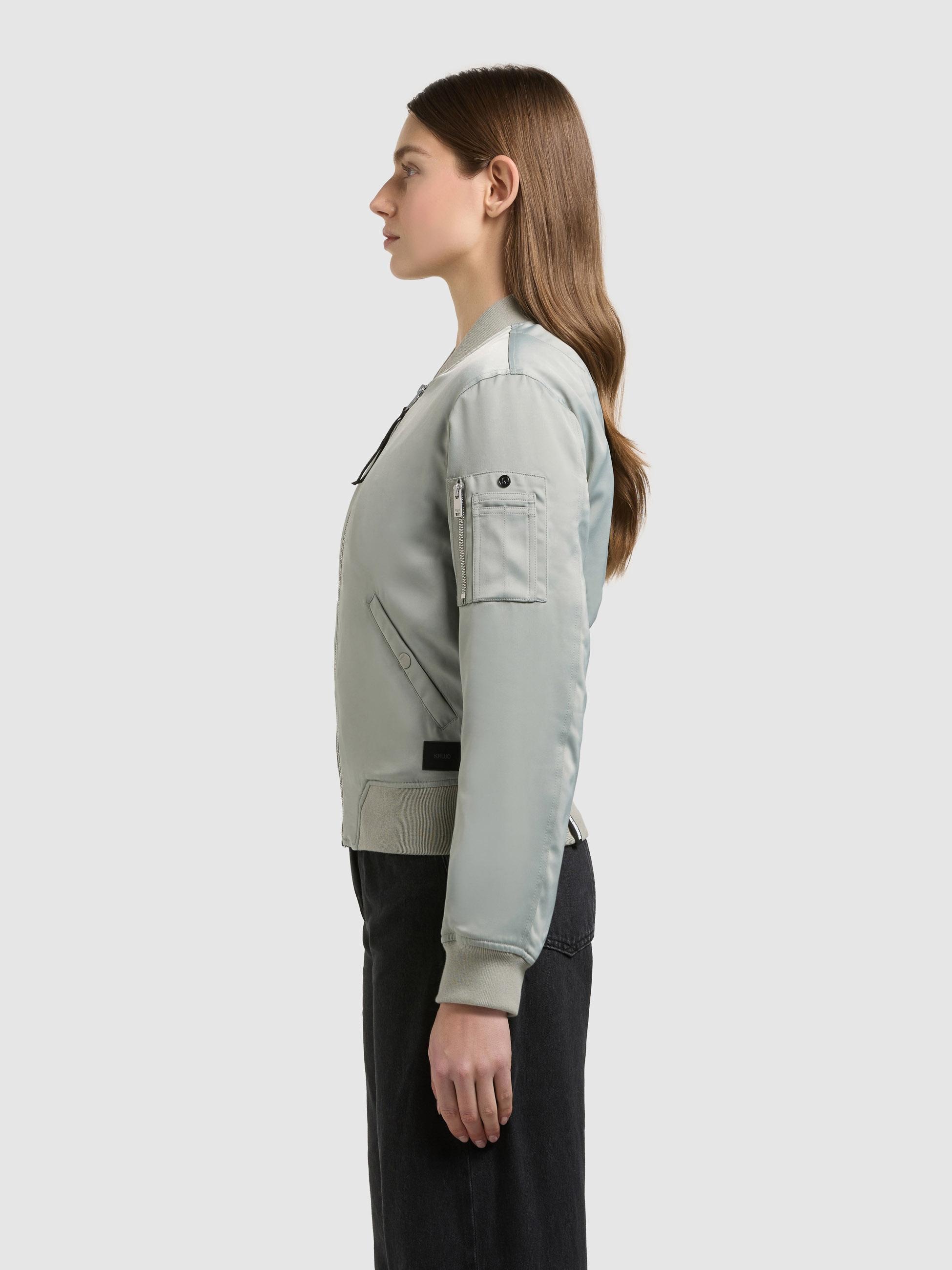 khujo Bomberjacke »Beth« ohne Kapuze Seidig glatte Blousonjacke