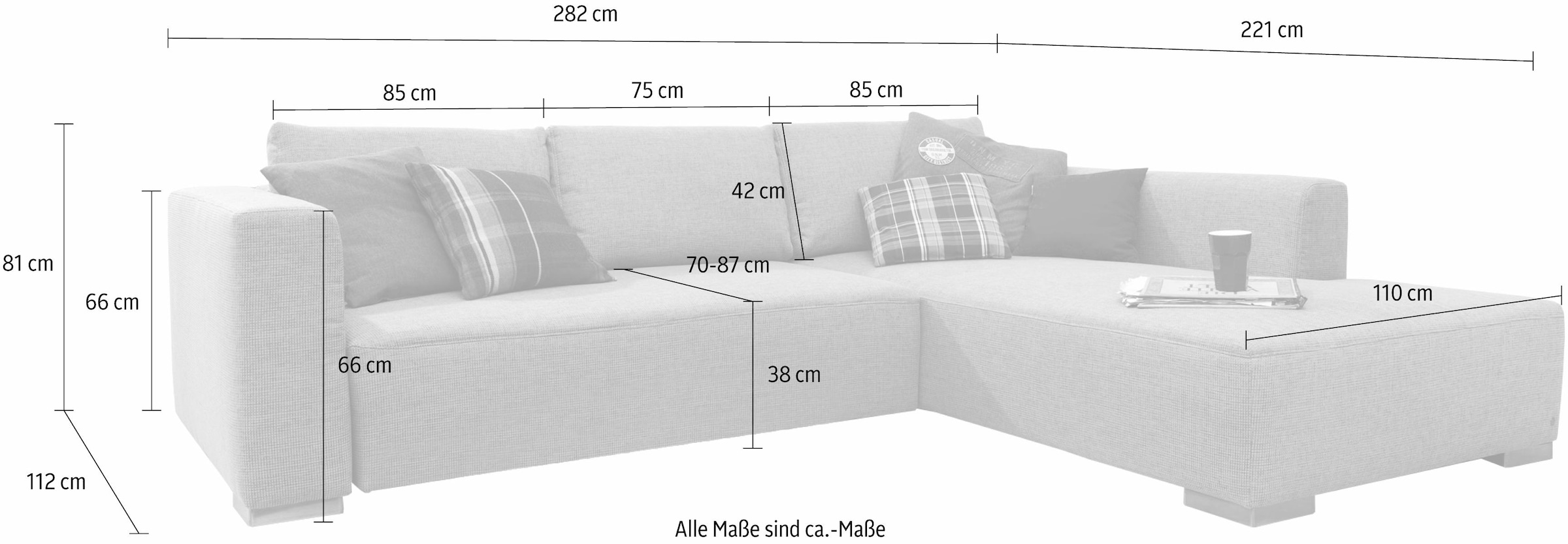 TOM TAILOR HOME Ecksofa »HEAVEN STYLE M«, aus der COLORS COLLECTION, wahlweise mit Bettfunktion & Bettkasten