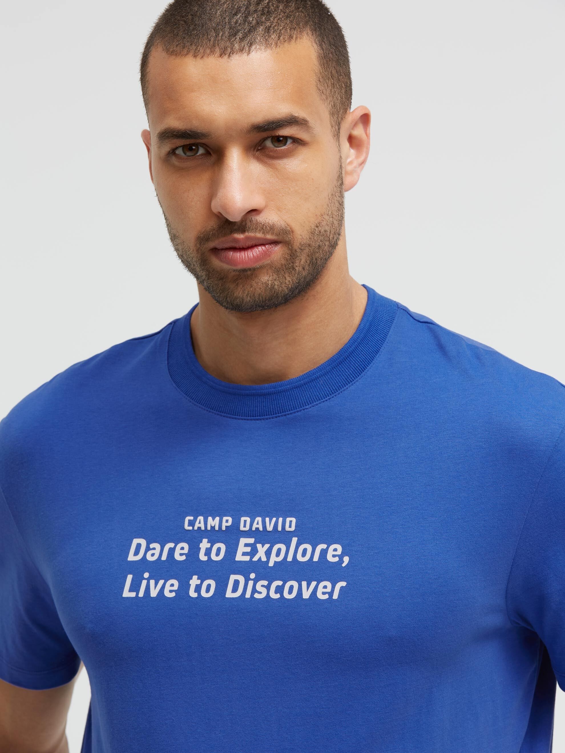 CAMP DAVID Rundhalsshirt aus Baumwolle