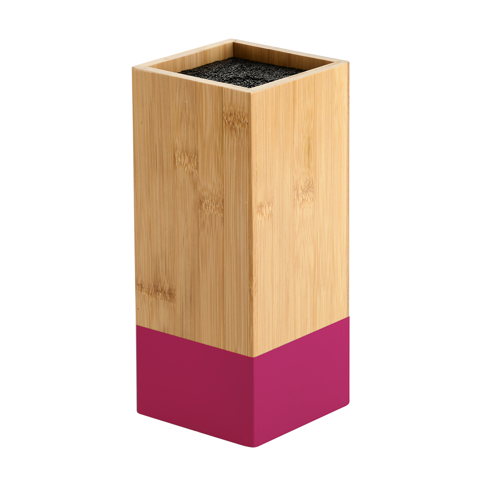 KESPER Messerblock "Messerhalter mit Kunststoffborsten zum variablen Platzieren der Messer", B:10cm H:23cm, lila, Messerblöcke, aus