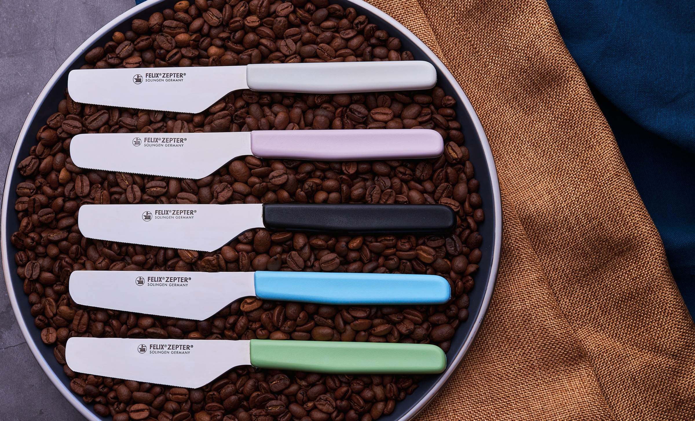 Felix Solingen Brotzeitmesser »Brunchmesser«, (Set, 2 tlg.), X50 CrMoV15 Klingenstahl, hochglanz