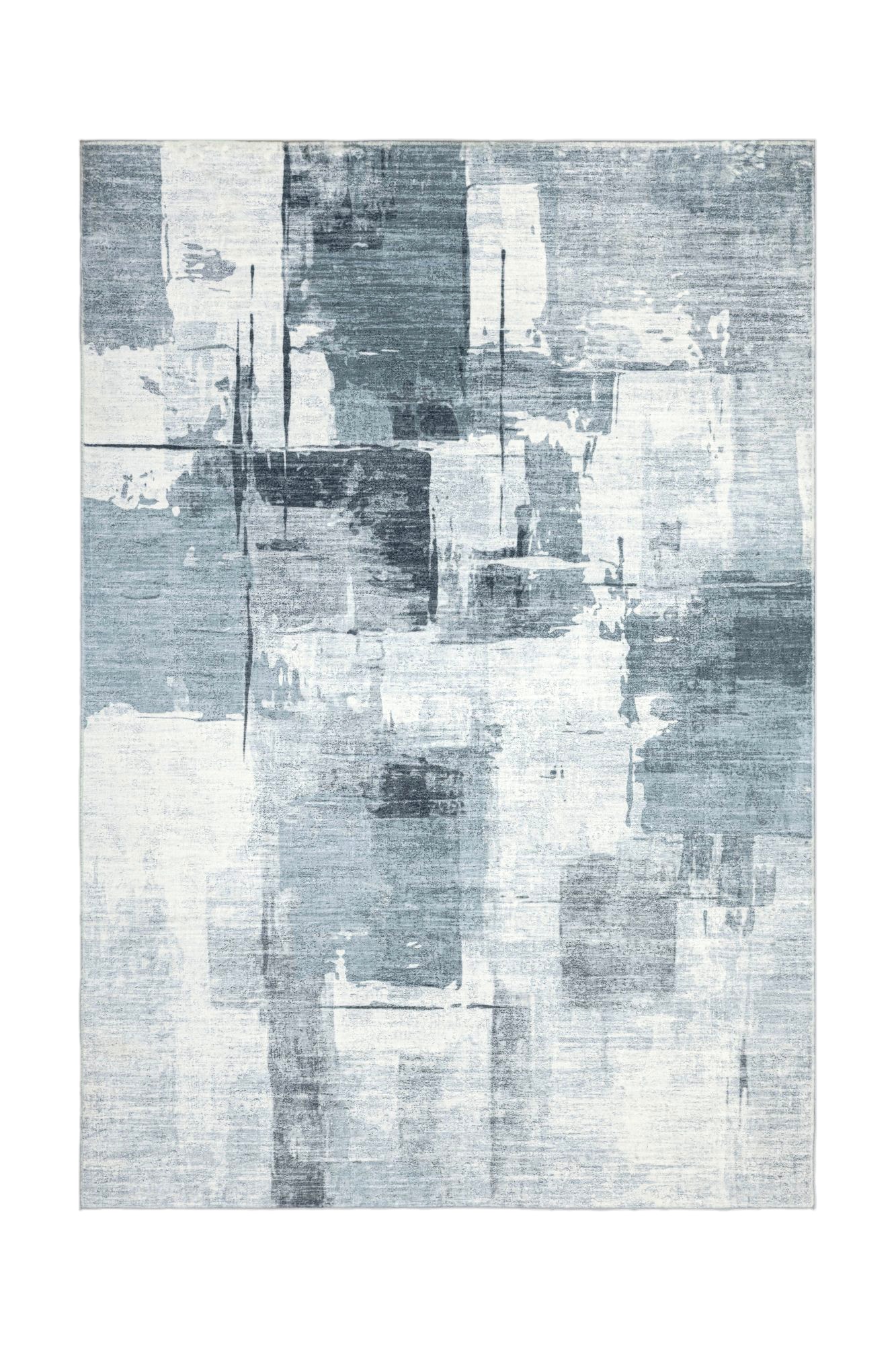 Teppich KAYOOM "Elegantica 325", grau, B:80cm H:12mm L:150cm, Polyester, Teppiche, Teppich, Kurzflor, Modernes Muster, Deko, Wohnzimmer