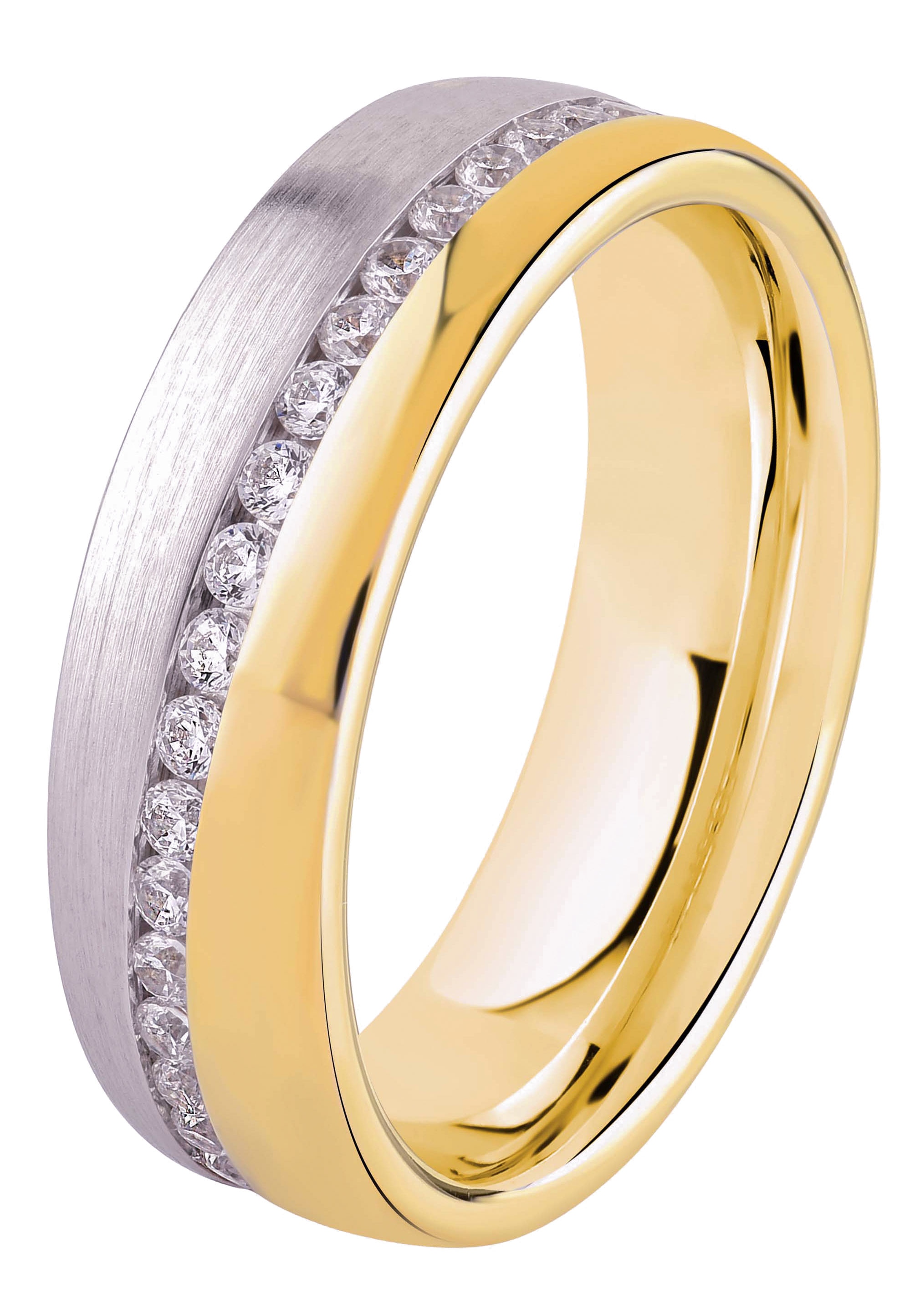 DOOSTI Trauring »Schmuck Geschenk Silber 925 Trauring Ehering Partnerring LIEBE«, wahlweise mit oder ohne Zirkonia