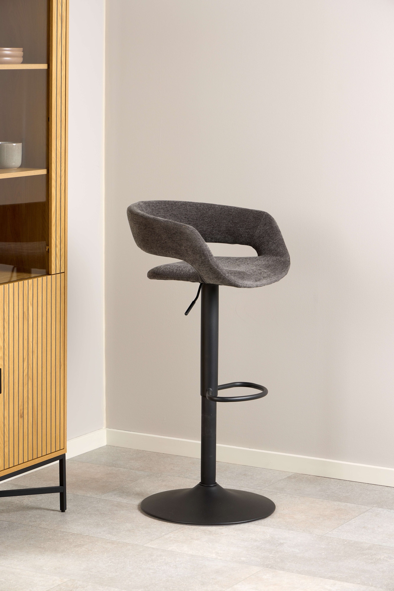 ACTONA GROUP Barhocker »Grace«, (Set, 2 St., 2 stk), Barhocker, Apia sand, Trompete Gestell, mit drehfunktion, 2 stk