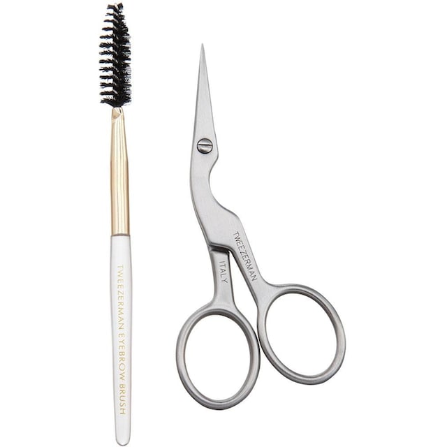 TWEEZERMAN Augenbrauen-Kosmetika »Brow Shaping Scissors & Brush«, (2 tlg.)  bestellen | BAUR