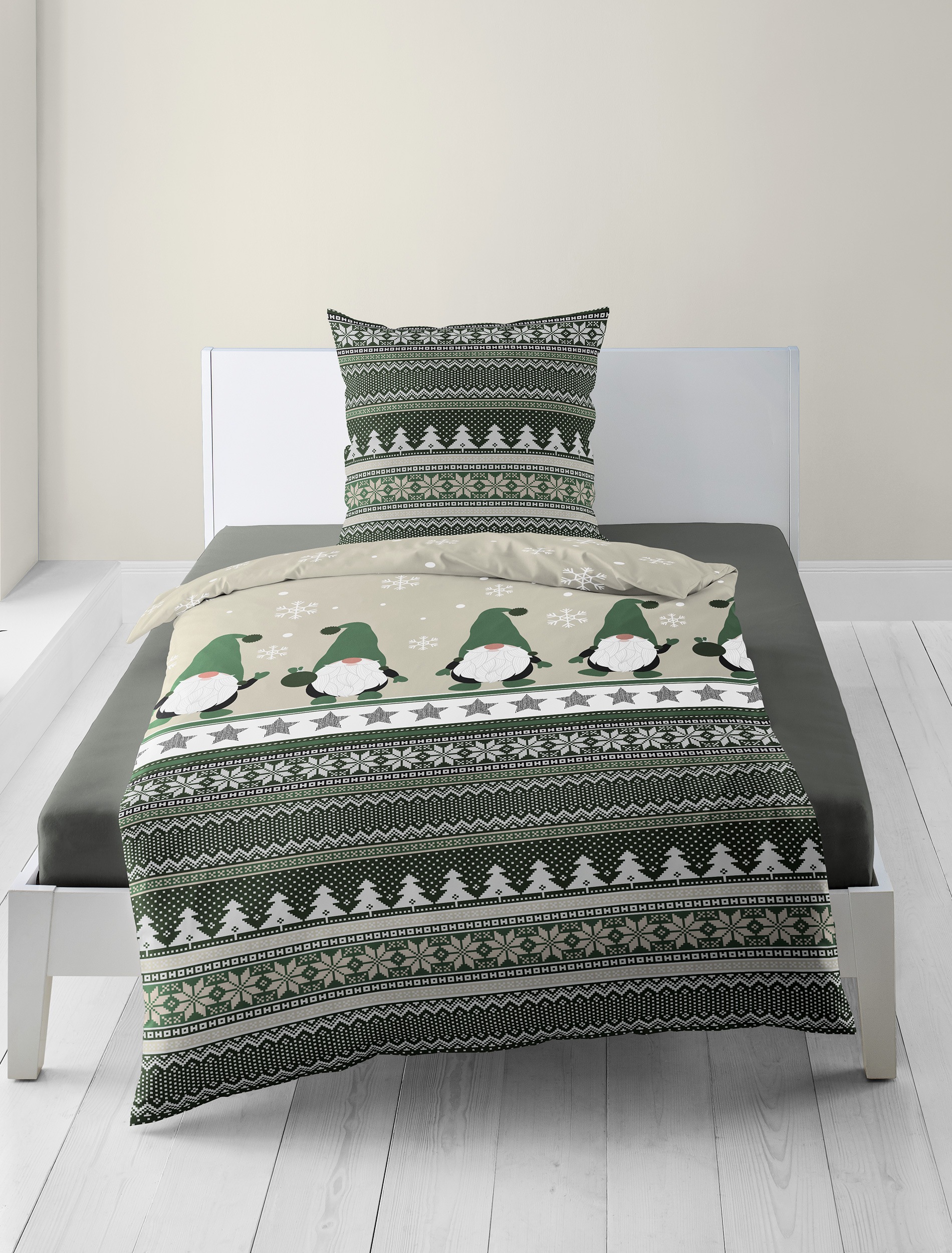 BIERBAUM Bettwäsche "4051" 2 Stk. tlg. Mako-Satin und Biber, 100% Baumwolle günstig online kaufen