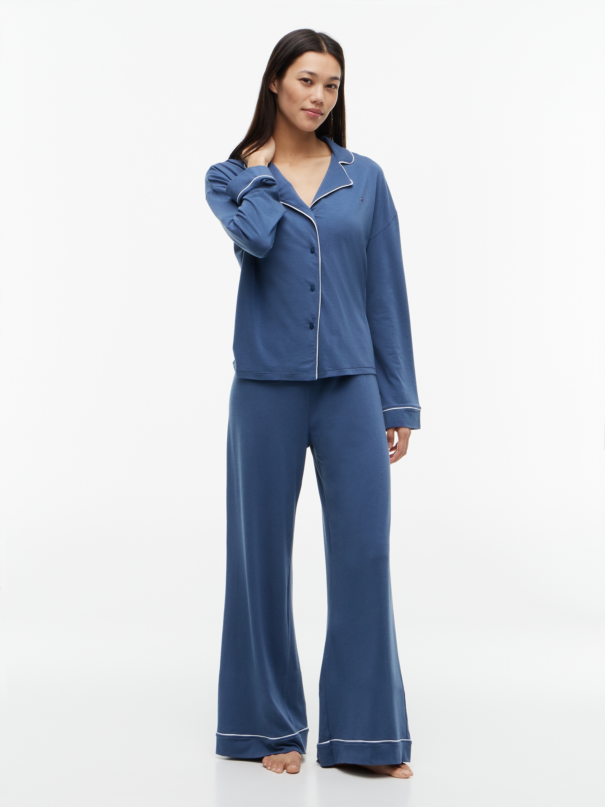 Tommy Hilfiger Underwear "LS SHIRT PANTS PJ SET" Essential Relaxed Fit