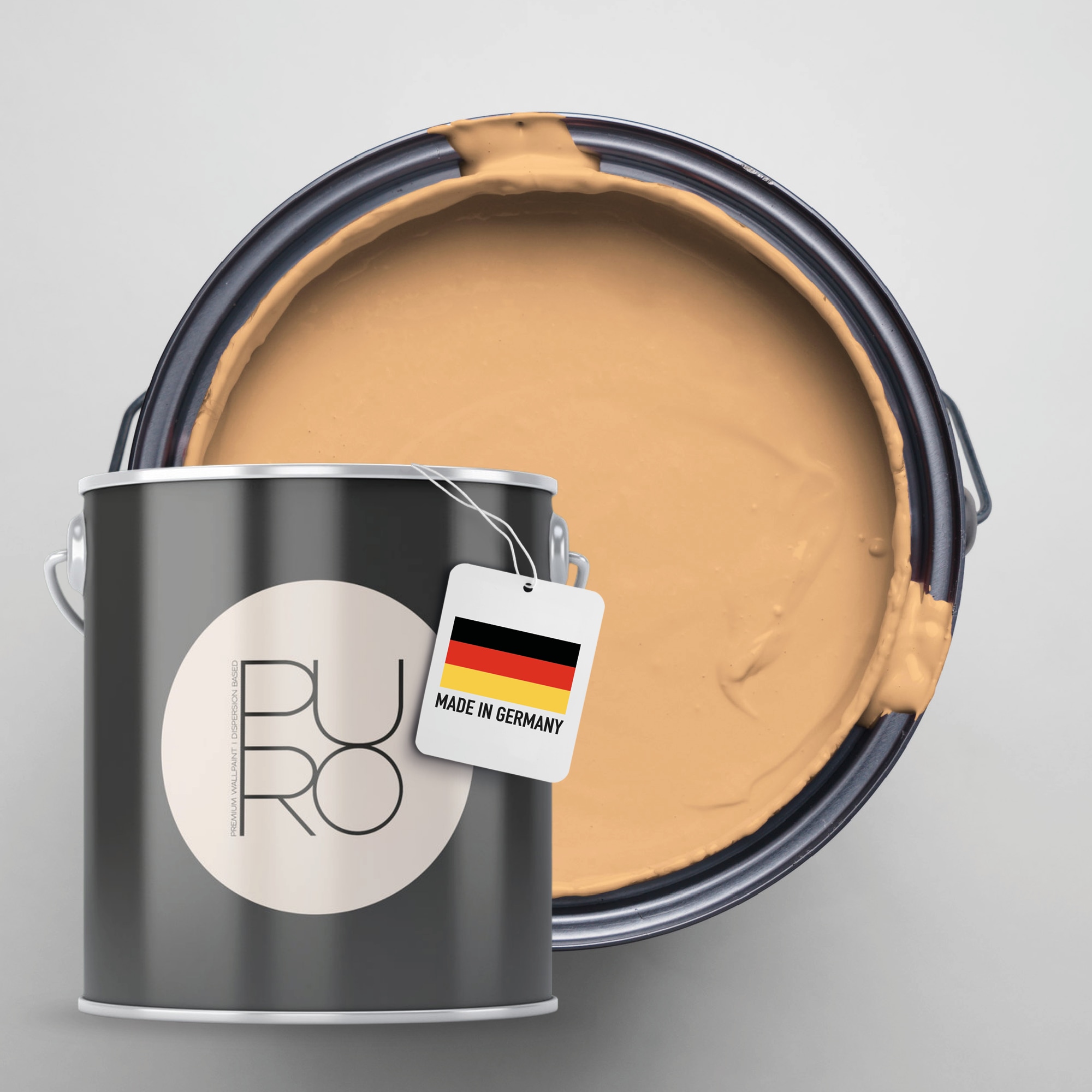 A.S. Création Wandfarbe »Premium Innenwandfarbe PURO Tuchmatt dusty orange« ideal für Wohnzimmer, Schlafzimmer, Flur und Küche, Farbwelt Orange