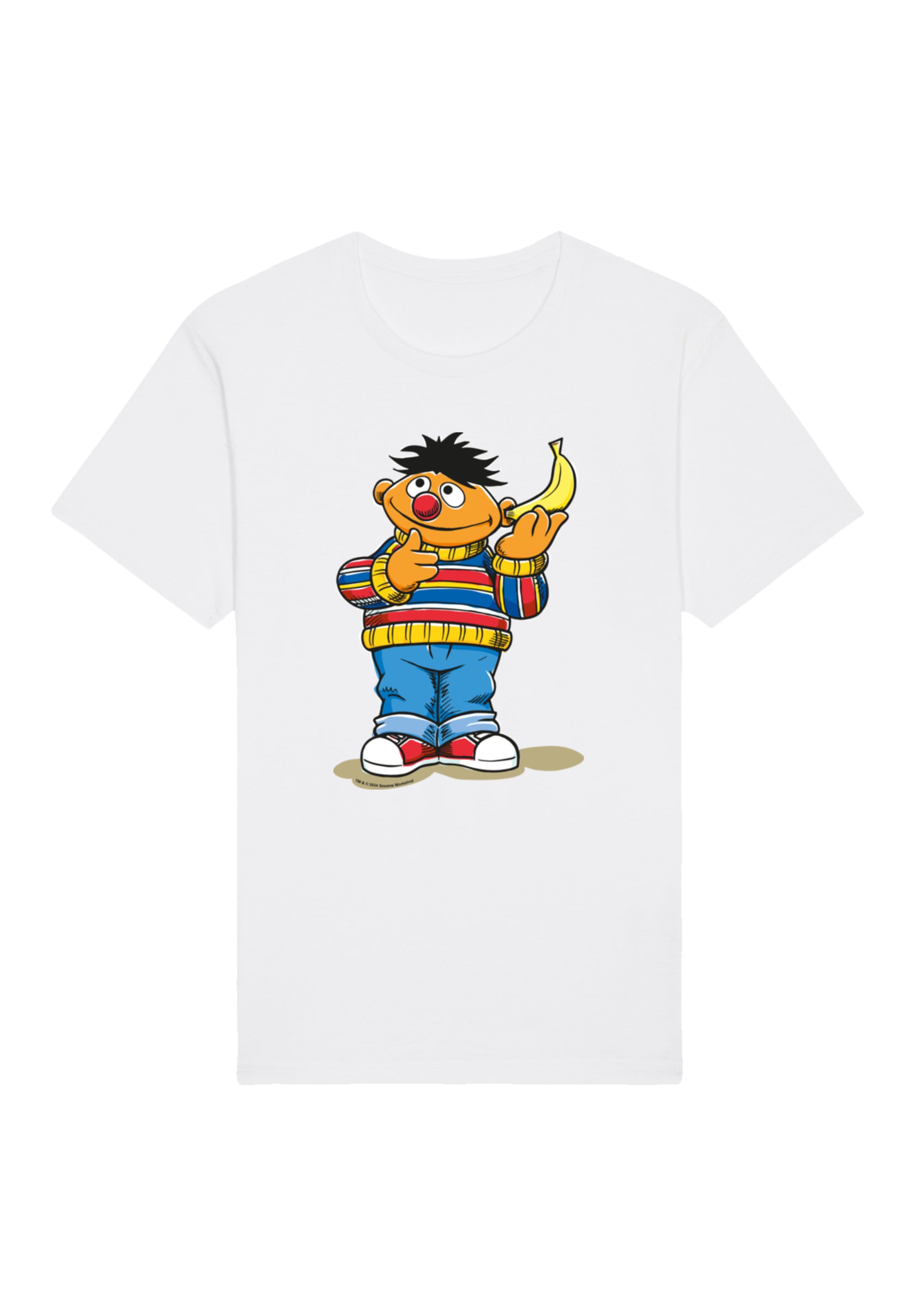 F4NT4STIC T-Shirt »Sesamstraße Ernie Banana«, Premium Qualität